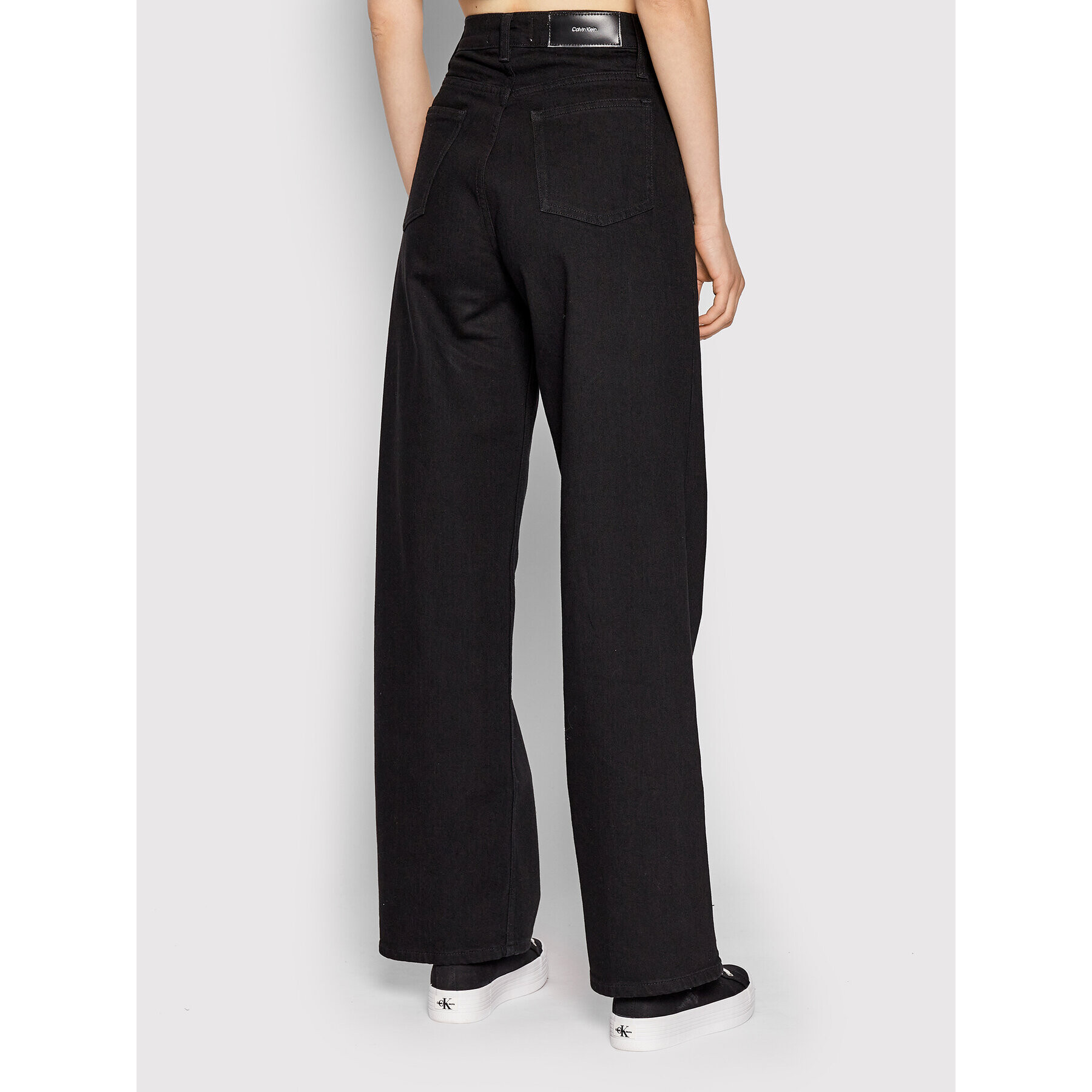 Calvin Klein Дънки K20K204869 Черен Wide Leg - Pepit.bg