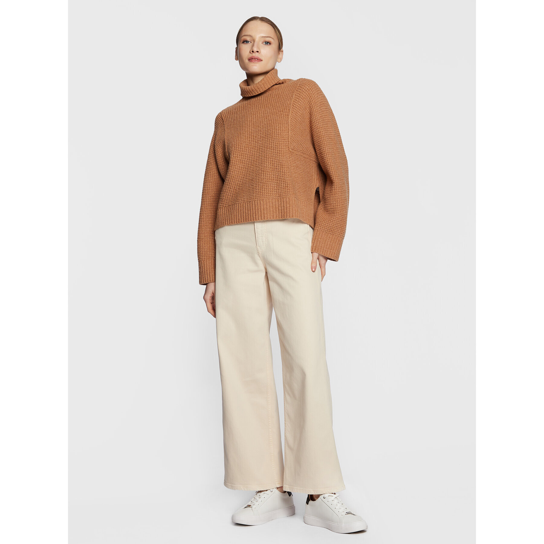 Calvin Klein Дънки K20K205058 Екрю Relaxed Fit - Pepit.bg