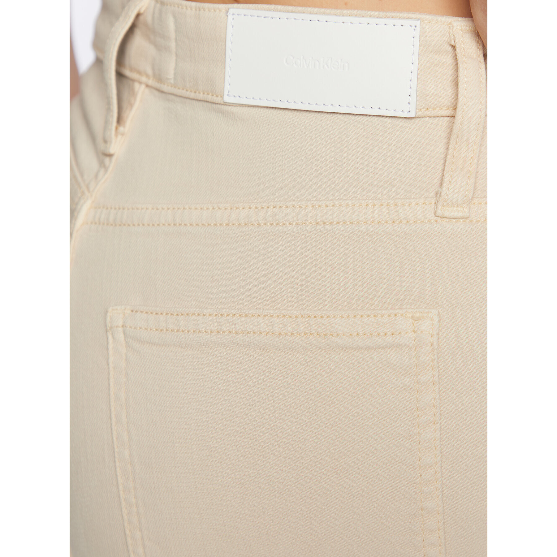 Calvin Klein Дънки K20K205058 Екрю Relaxed Fit - Pepit.bg