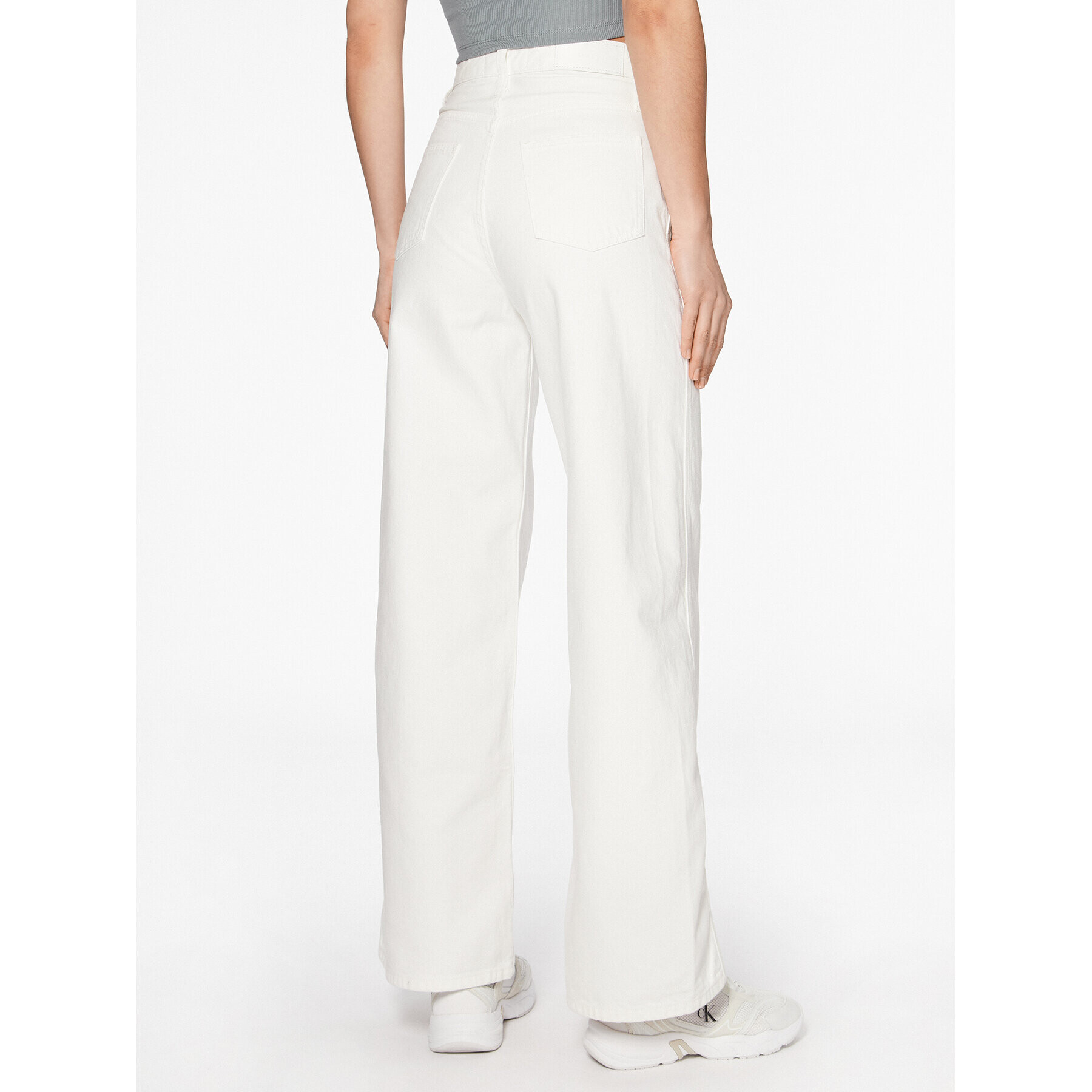 Calvin Klein Дънки K20K205160 Бял Relaxed Fit - Pepit.bg