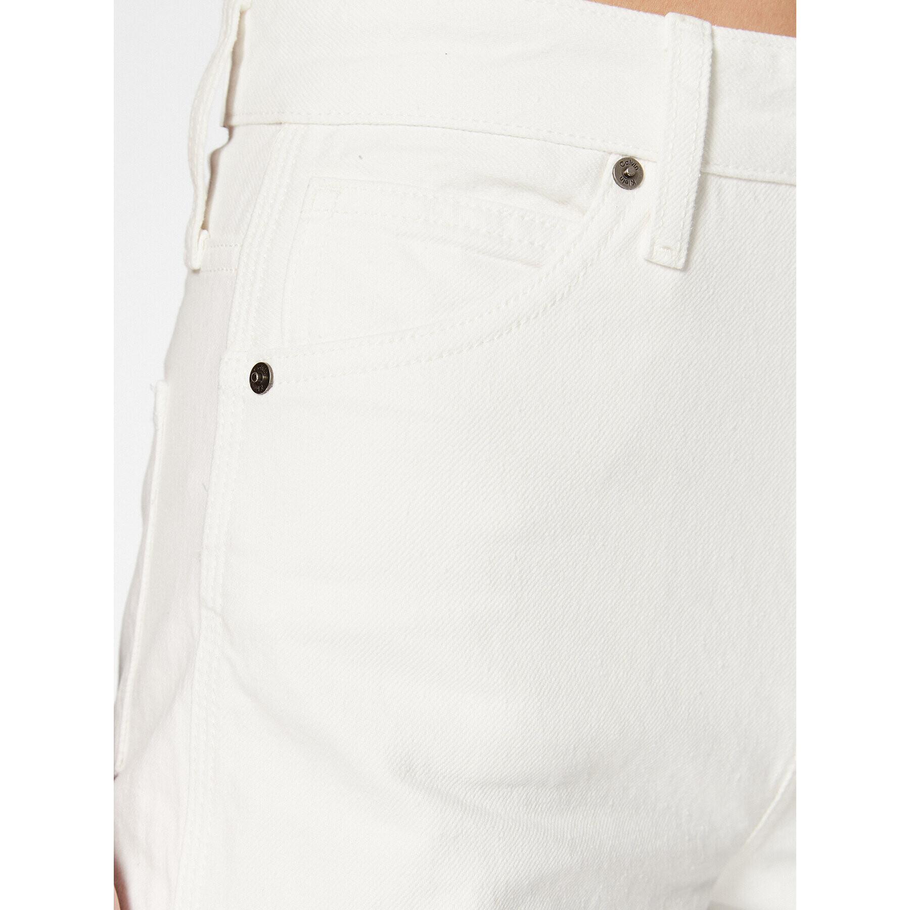 Calvin Klein Дънки K20K205160 Бял Relaxed Fit - Pepit.bg