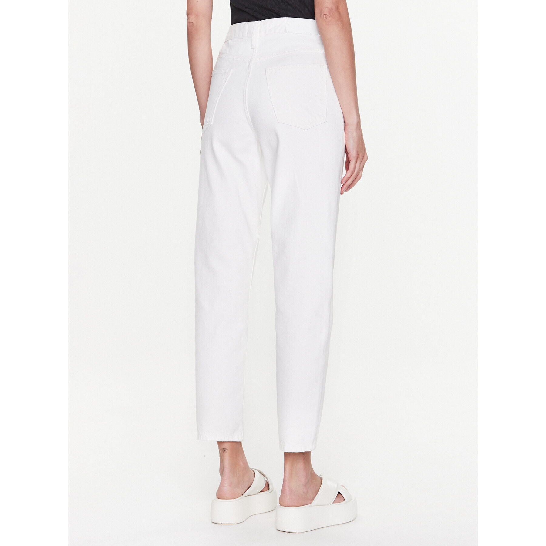 Calvin Klein Дънки K20K205164 Бял Regular Fit - Pepit.bg