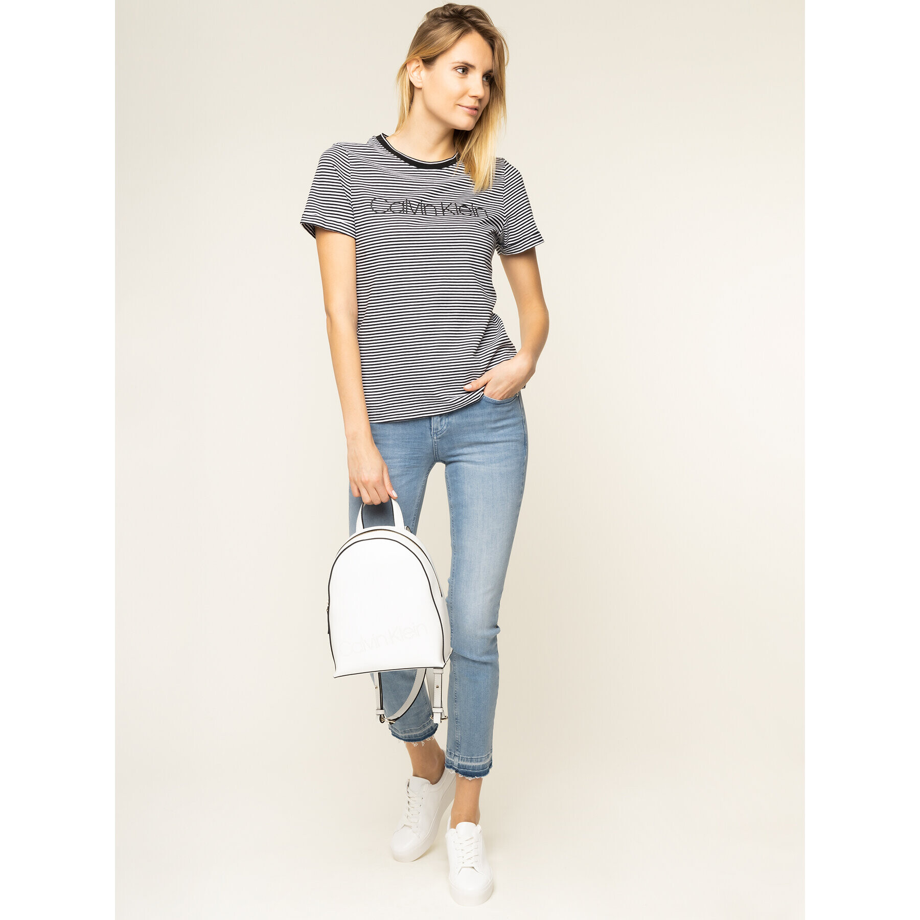 Calvin Klein Дънки Light Blue Ankle K20K201760 Син Slim Fit - Pepit.bg