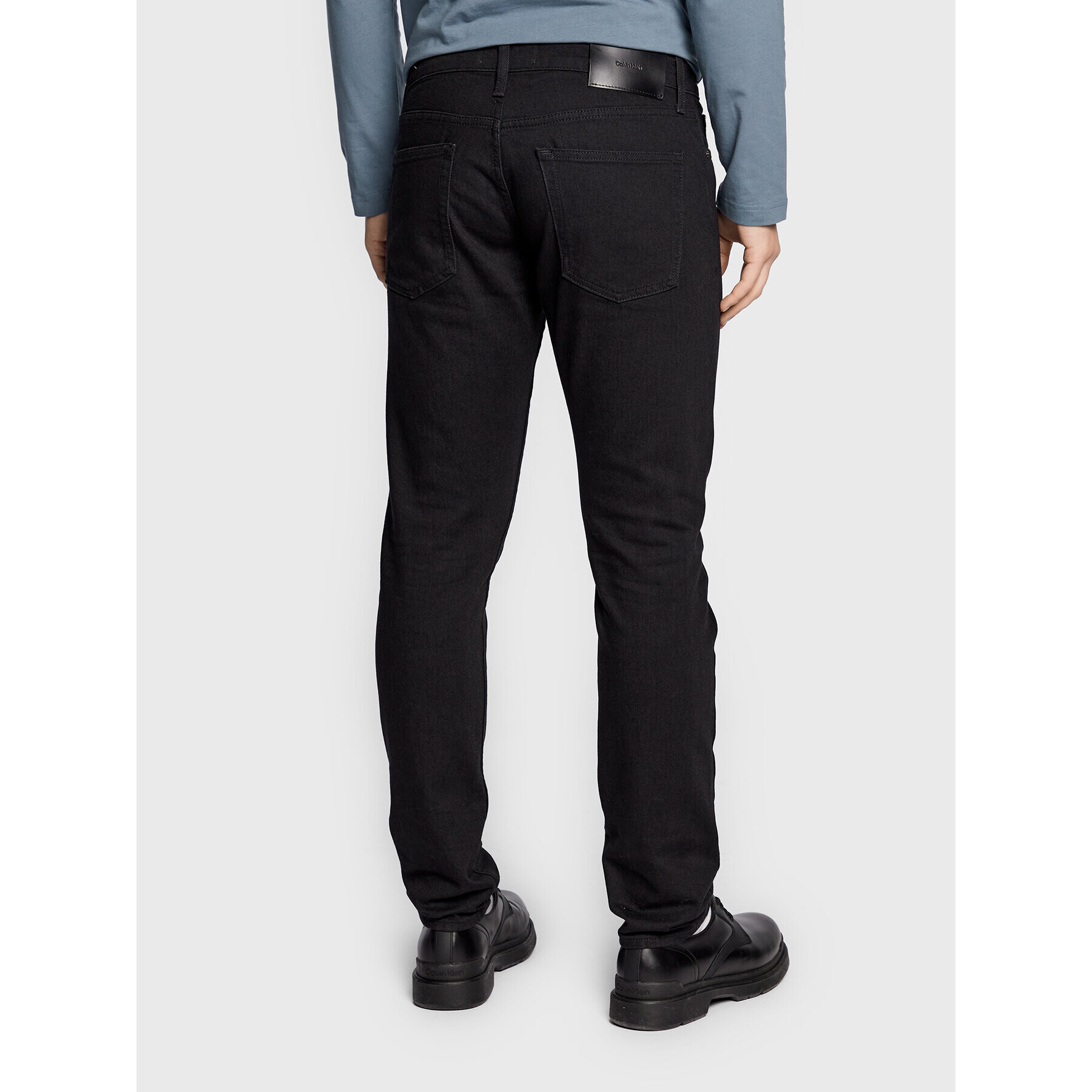 Calvin Klein Дънки Rinse K10K111239 Черен Slim Fit - Pepit.bg