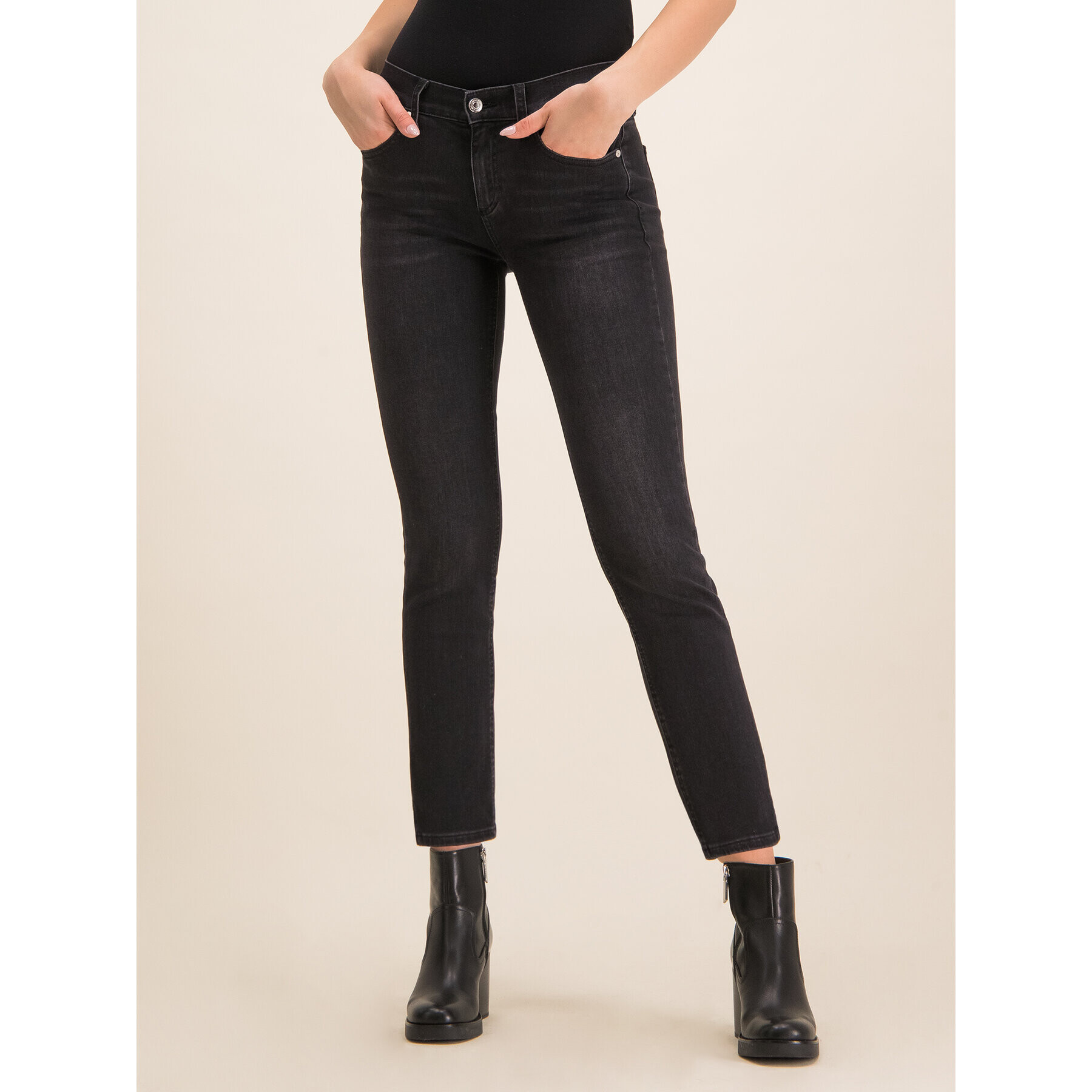 Calvin Klein Дънки тип Slim Fit K20K201759 Черен Slim Fit - Pepit.bg