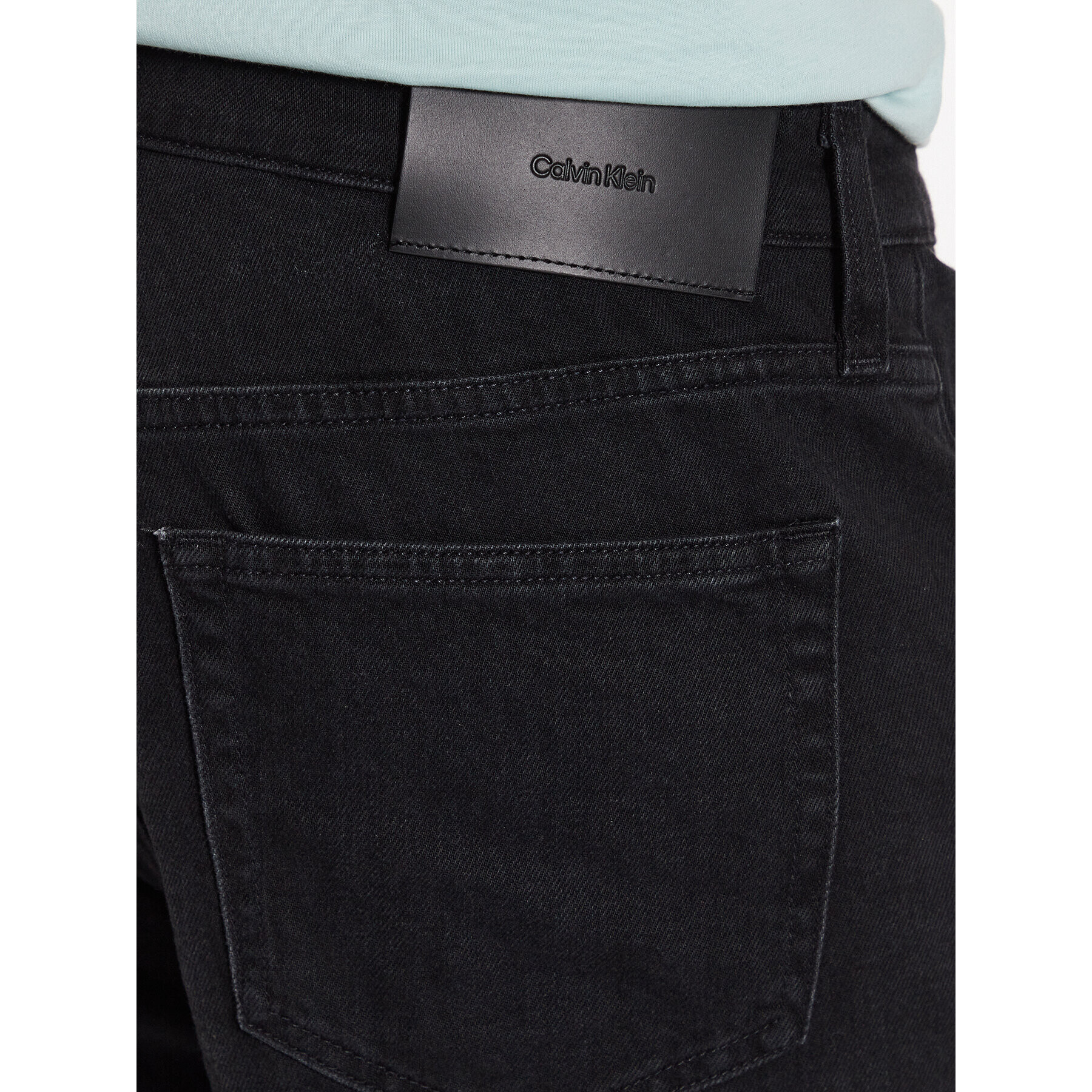 Calvin Klein Дънкови шорти K10K110993 Черен Relaxed Fit - Pepit.bg