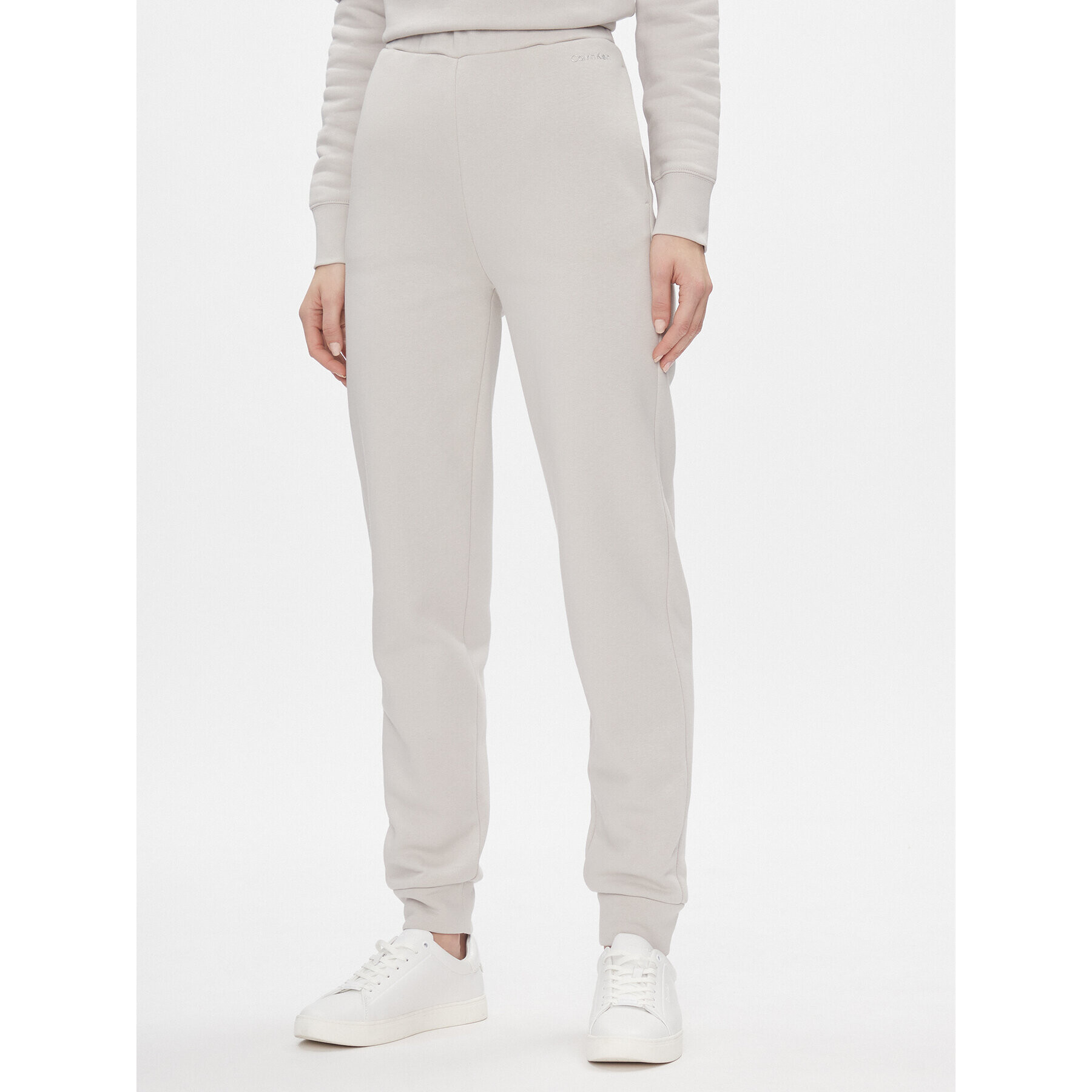 Calvin Klein Долнище анцуг Metallic Micro Logo Jogger K20K206965 Бежов Regular Fit - Pepit.bg