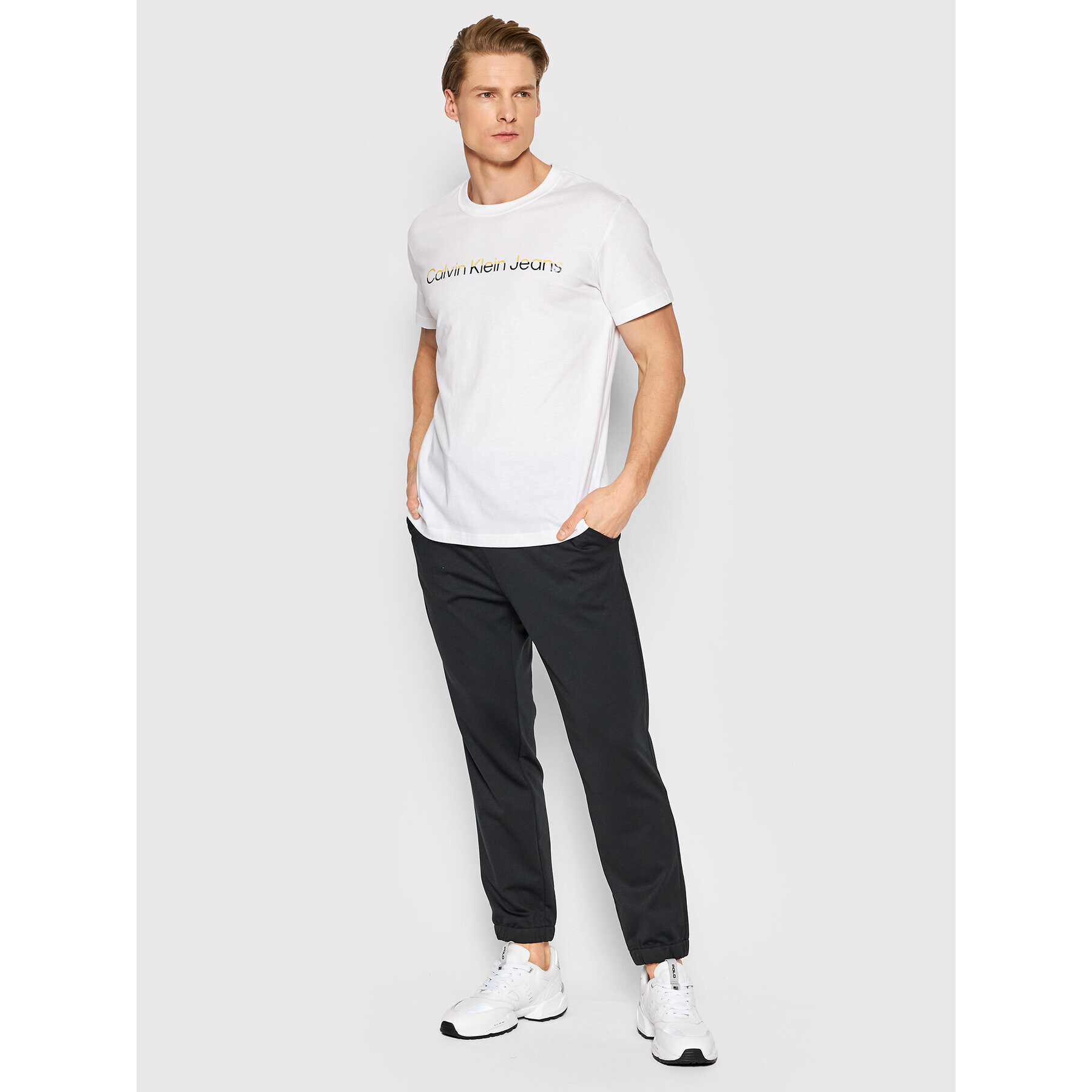 Calvin Klein Долнище анцуг K10K108646 Черен Slim Fit - Pepit.bg
