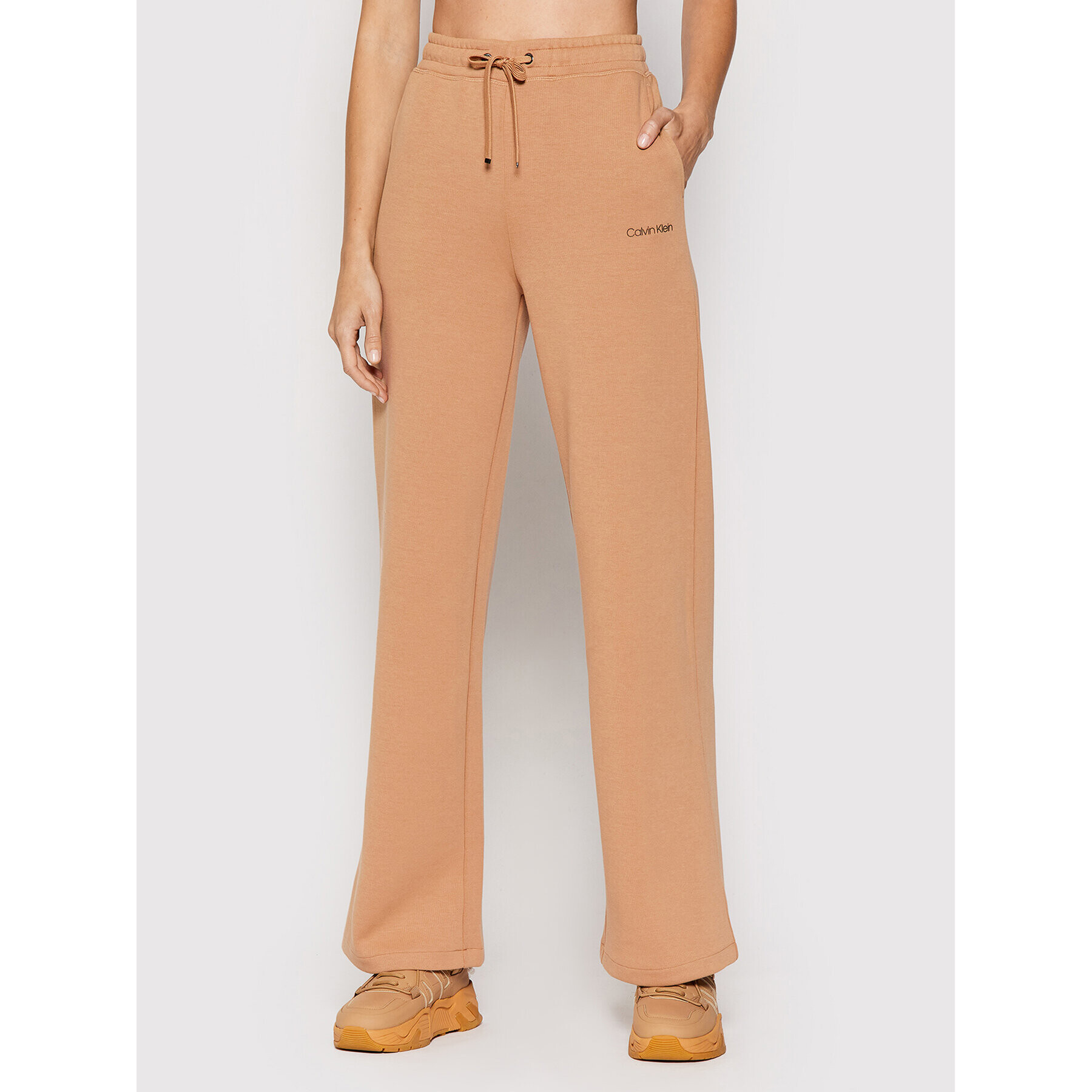 Calvin Klein Долнище анцуг Mini K20K203237 Кафяв Regular Fit - Pepit.bg