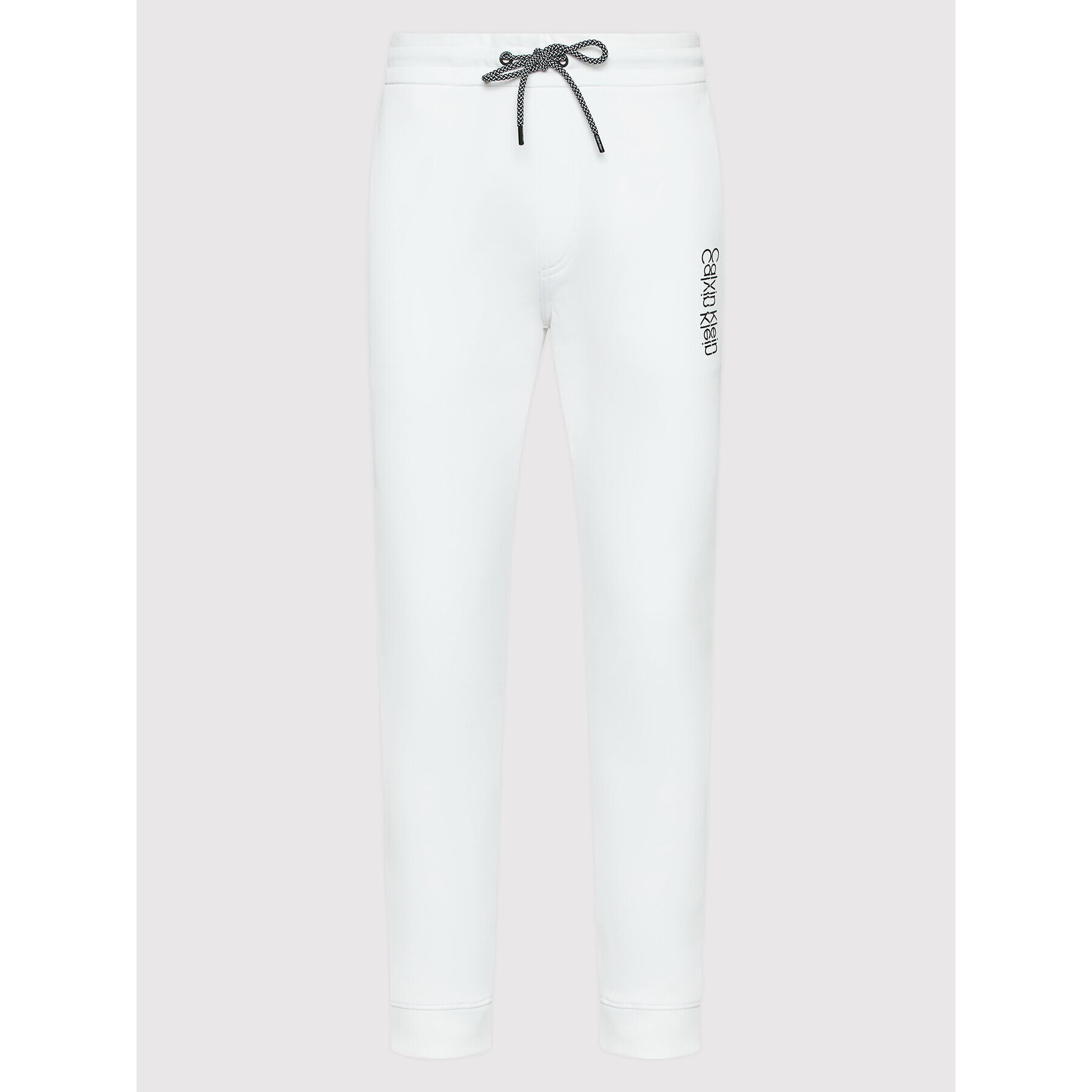 Calvin Klein Долнище анцуг Mirrored Logo K10K108938 Бял Regular Fit - Pepit.bg
