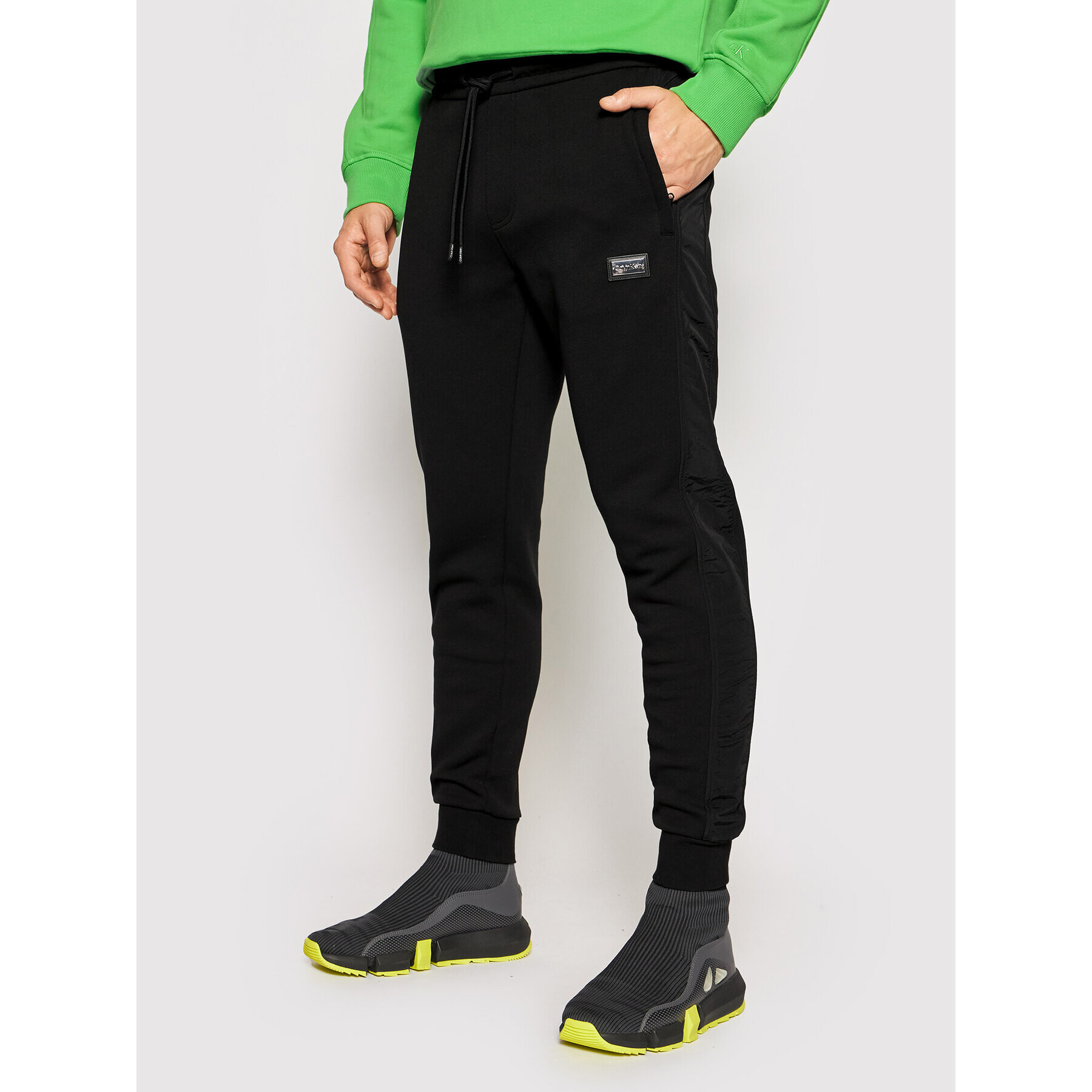 Calvin Klein Долнище анцуг Premium Badge K10K106932 Черен Regular Fit - Pepit.bg