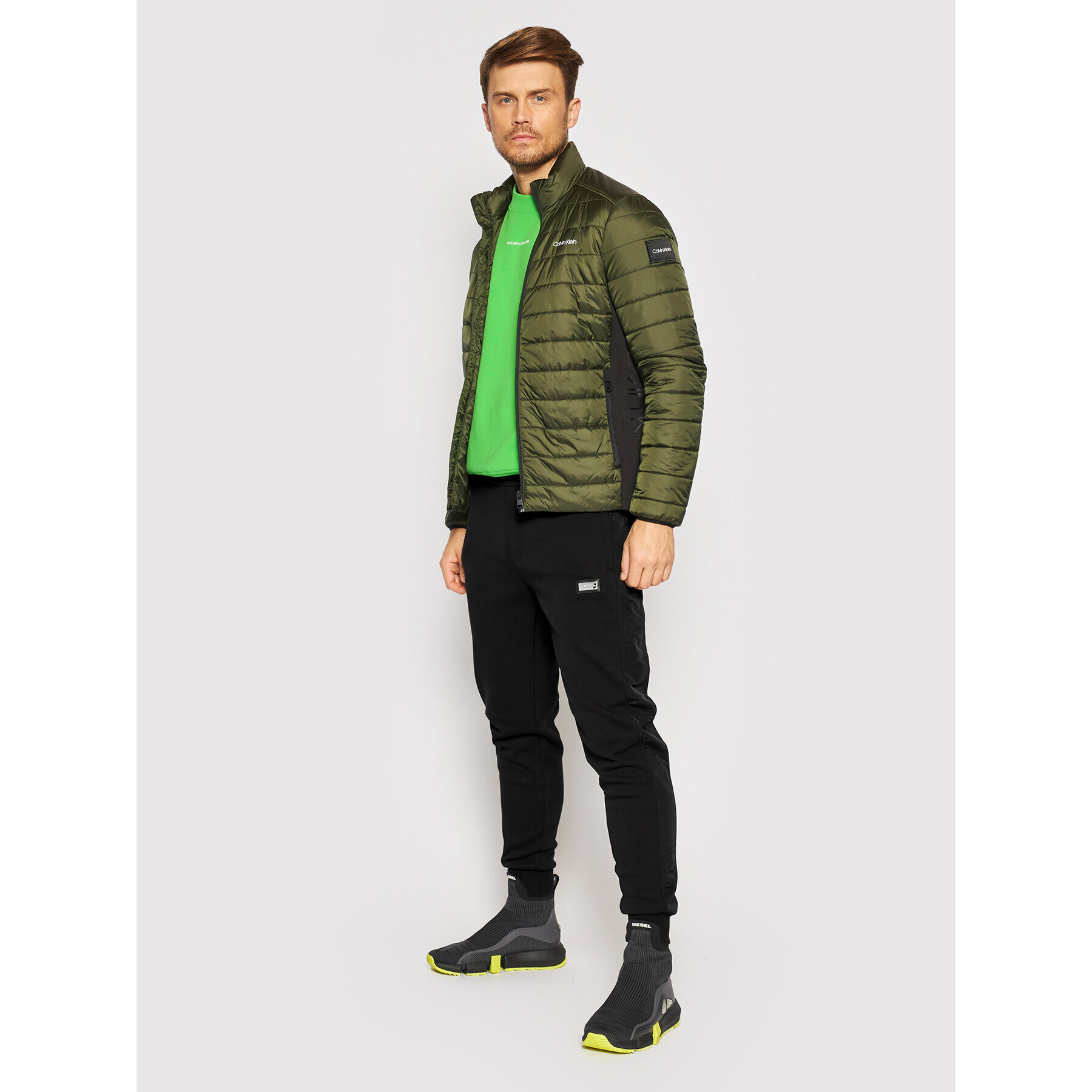 Calvin Klein Долнище анцуг Premium Badge K10K106932 Черен Regular Fit - Pepit.bg