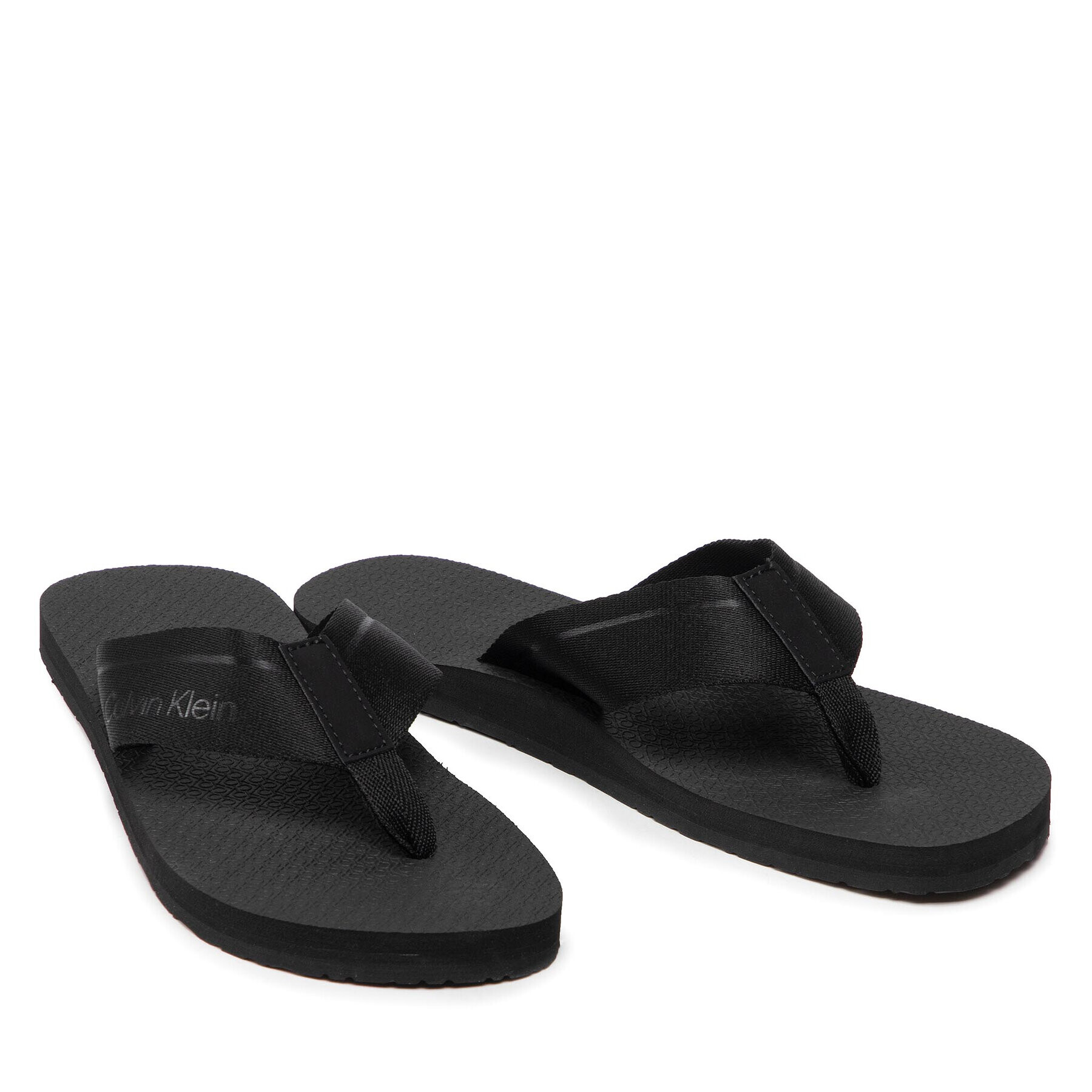 Calvin Klein Джапанки Ff Comfort Web HM0HM00458 Черен - Pepit.bg