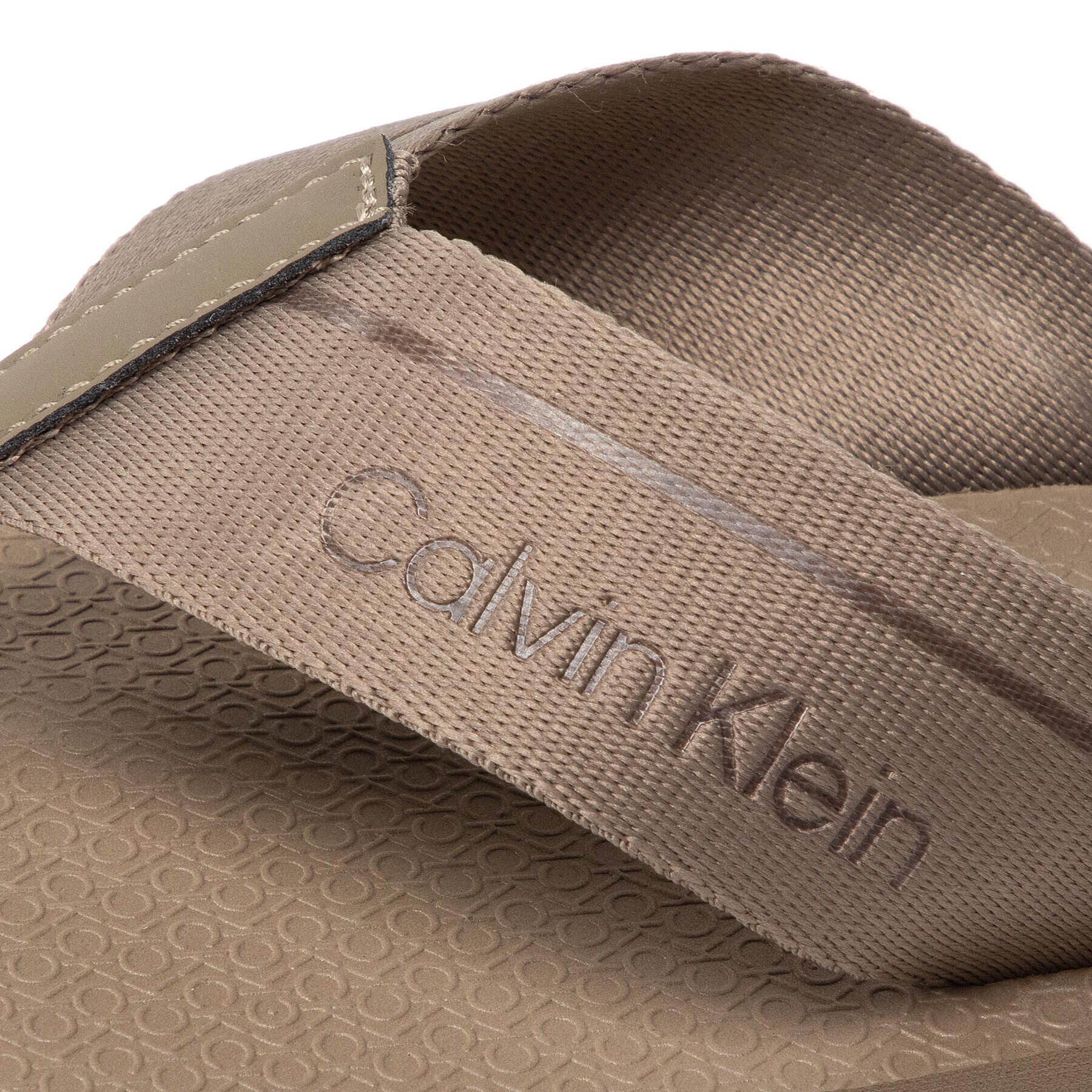 Calvin Klein Джапанки Ff Comfort Web HM0HM00458 Зелен - Pepit.bg