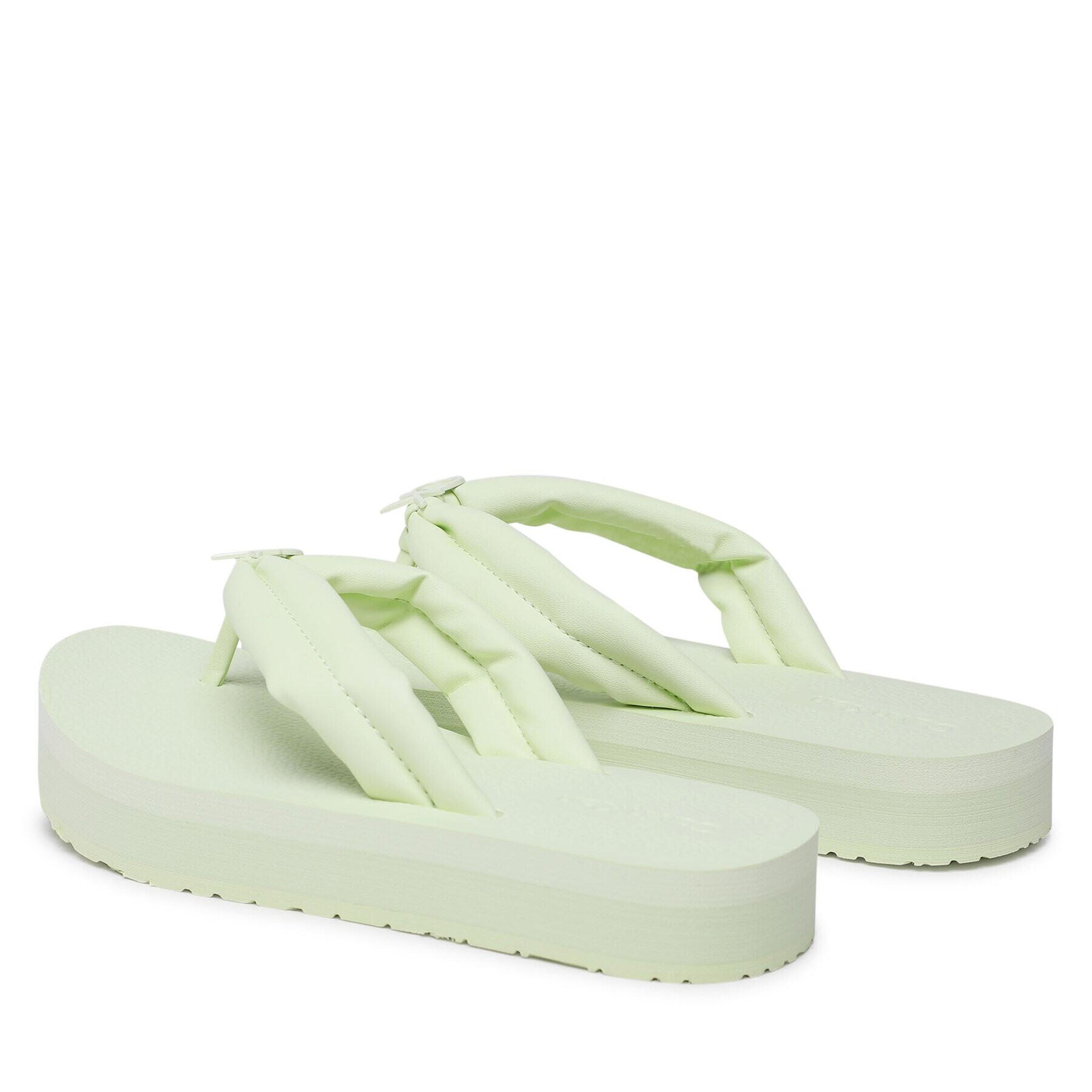 Calvin Klein Джапанки Flatform Flip Flop W/Hw HW0HW01503 Зелен - Pepit.bg