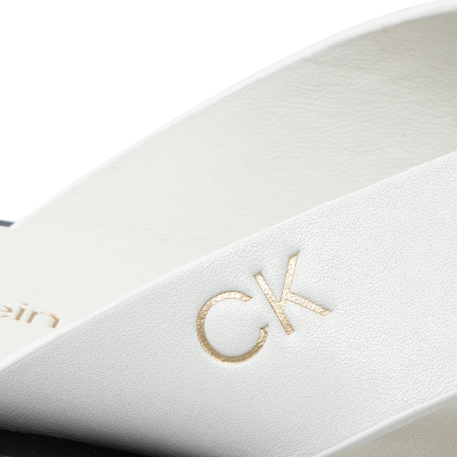 Calvin Klein Джапанки Flatform Tp Slide HW0HW00696 Бял - Pepit.bg