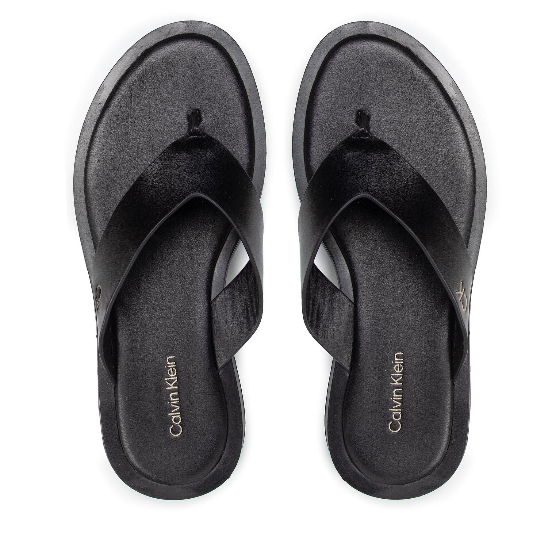 Calvin Klein Джапанки Flatform Tp Slide HW0HW00696 Черен - Pepit.bg
