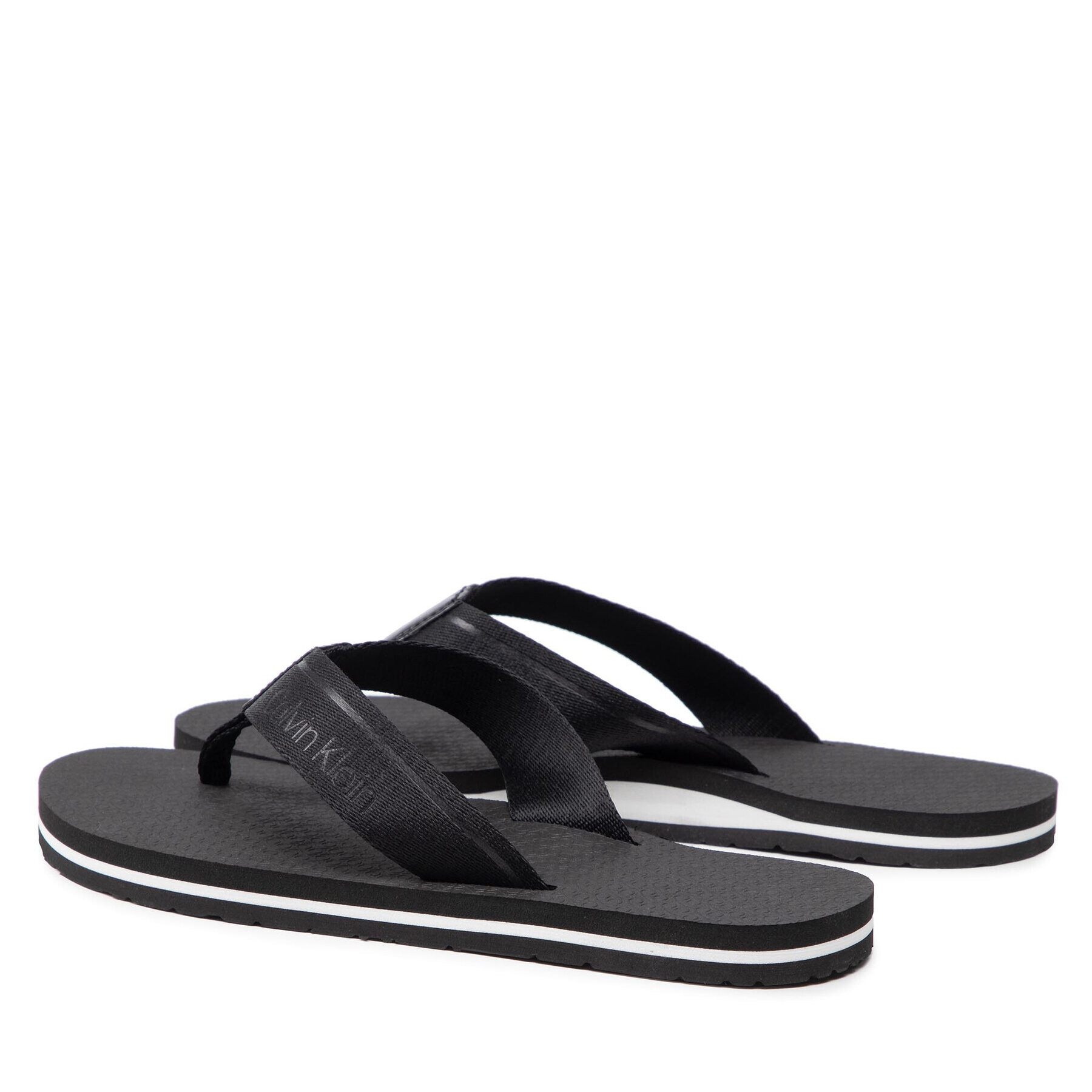 Calvin Klein Джапанки Flipflop Ergonomic Sole He HW0HW00744 Черен - Pepit.bg