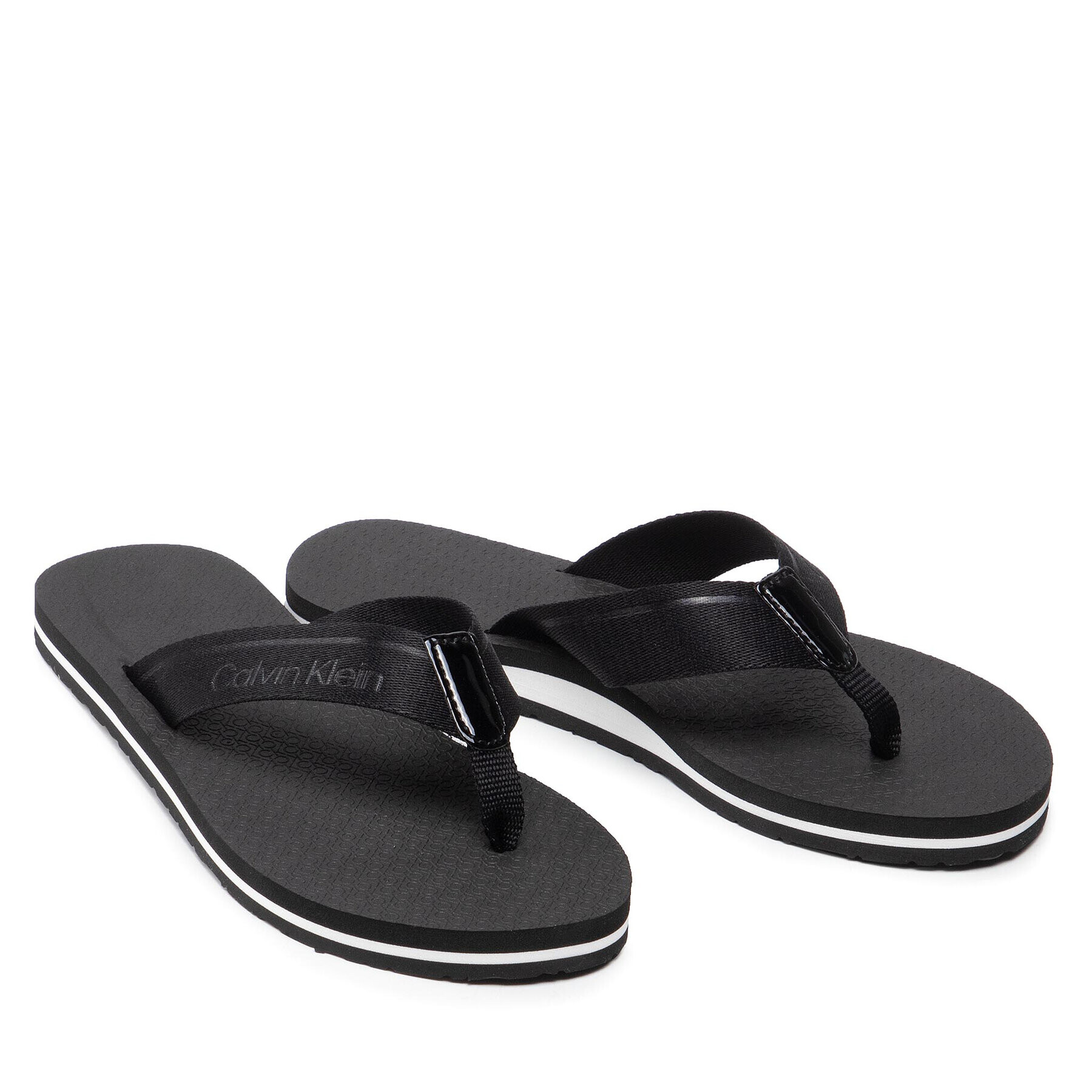 Calvin Klein Джапанки Flipflop Ergonomic Sole He HW0HW00744 Черен - Pepit.bg