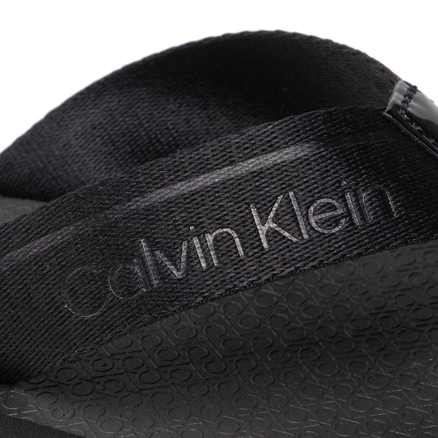 Calvin Klein Джапанки Flipflop Ergonomic Sole He HW0HW00744 Черен - Pepit.bg