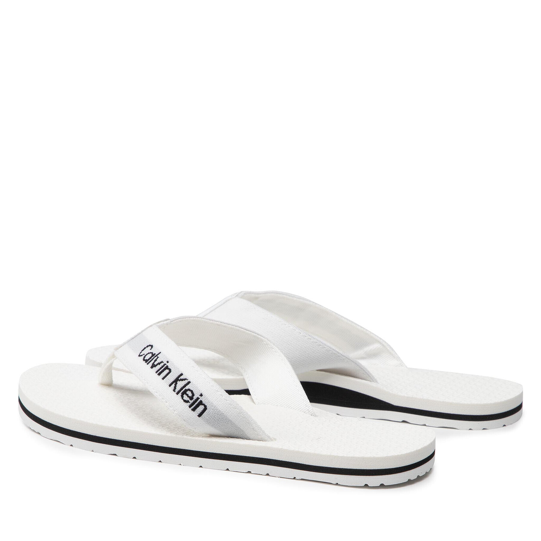 Calvin Klein Джапанки Flipflop Ergonomic Sole U He HW0HW00865 Бял - Pepit.bg