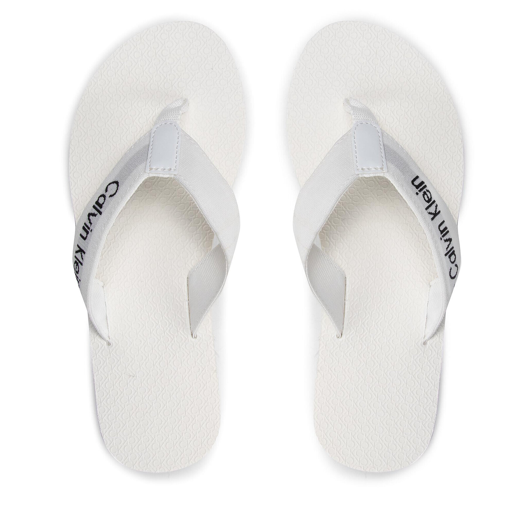 Calvin Klein Джапанки Flipflop Ergonomic Sole U He HW0HW00865 Бял - Pepit.bg