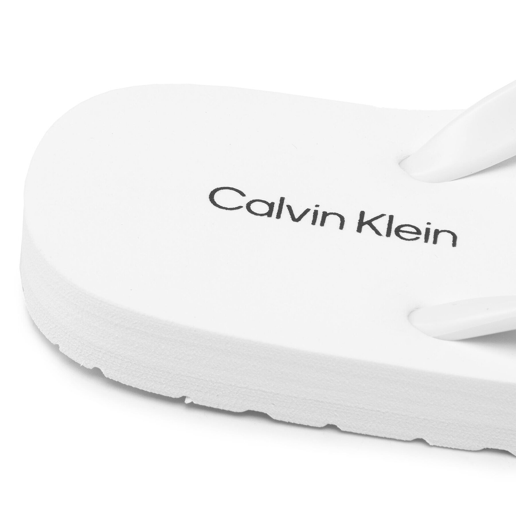 Calvin Klein Джапанки Flipflop HW0HW00743 Бял - Pepit.bg