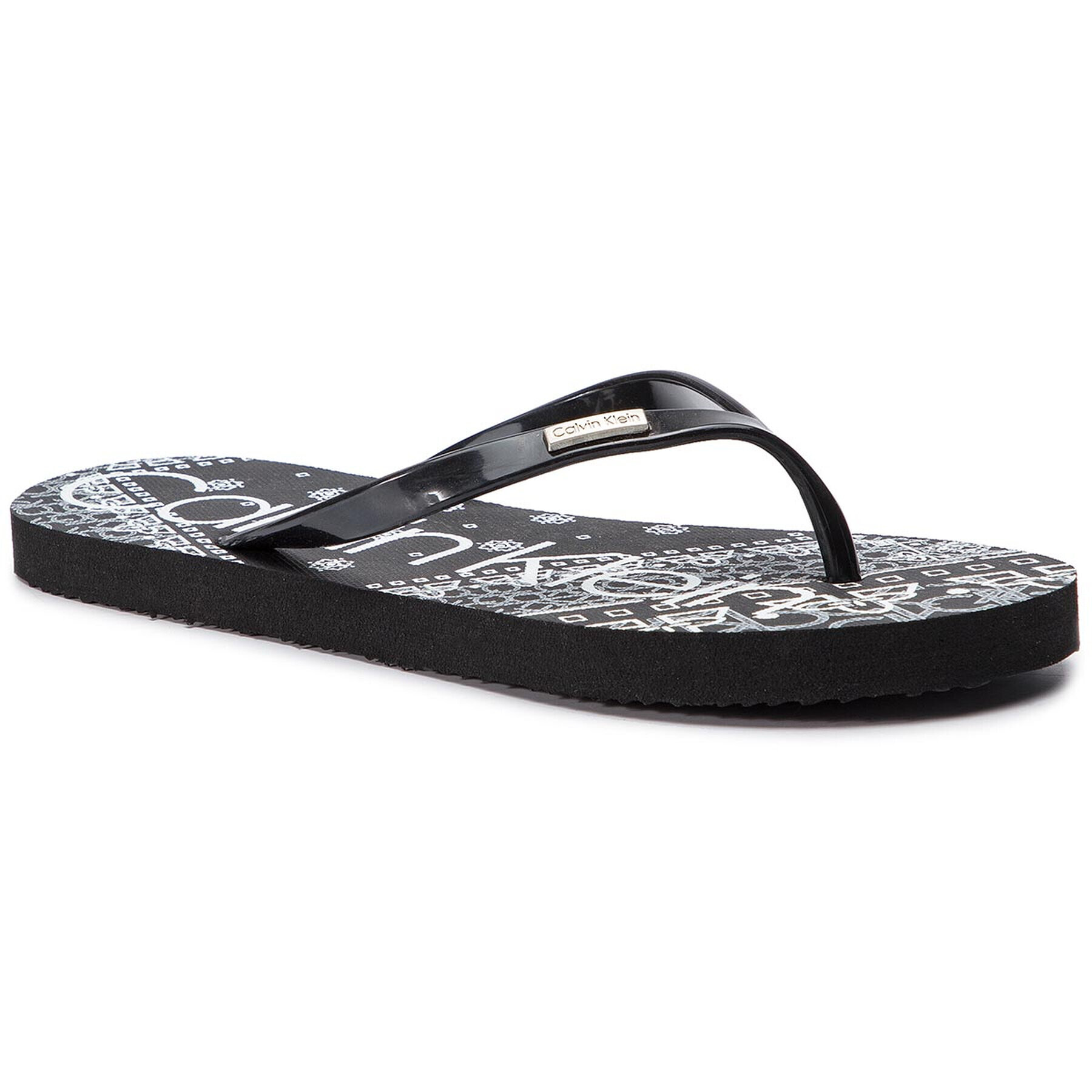 Calvin Klein Джапанки Samaria E8853 Черен - Pepit.bg
