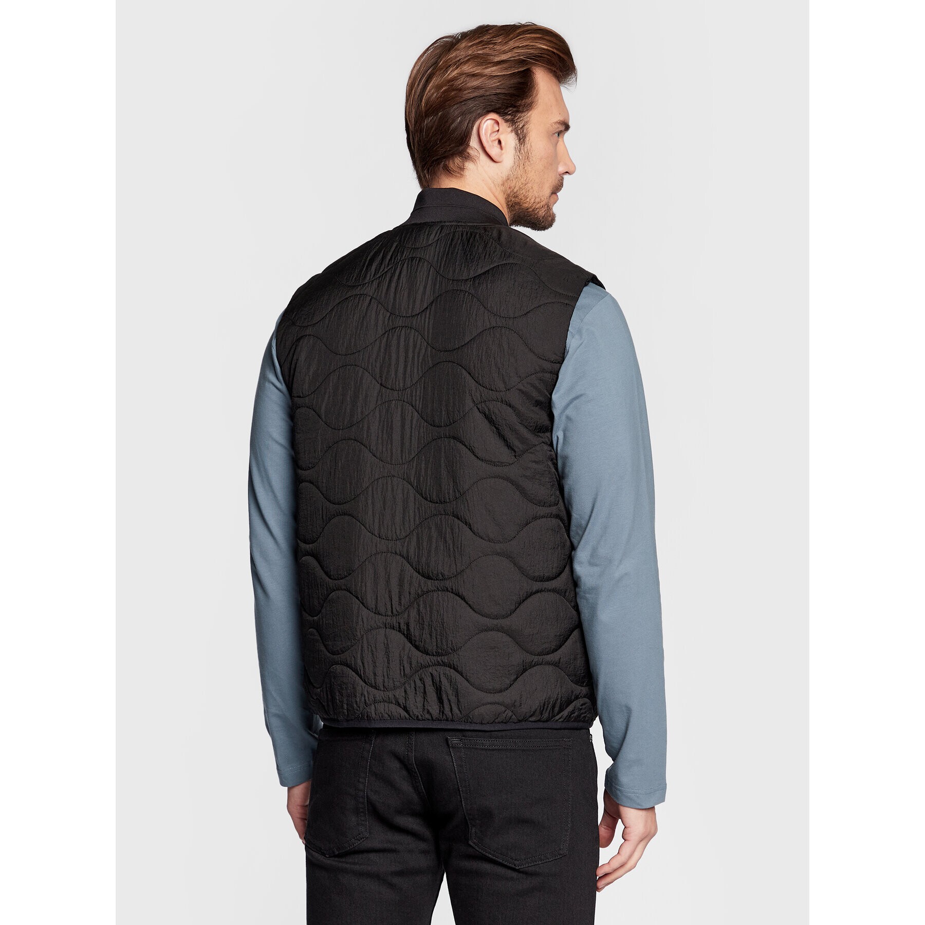 Calvin Klein Елек Crinkle Onion K10K110679 Черен Regular Fit - Pepit.bg