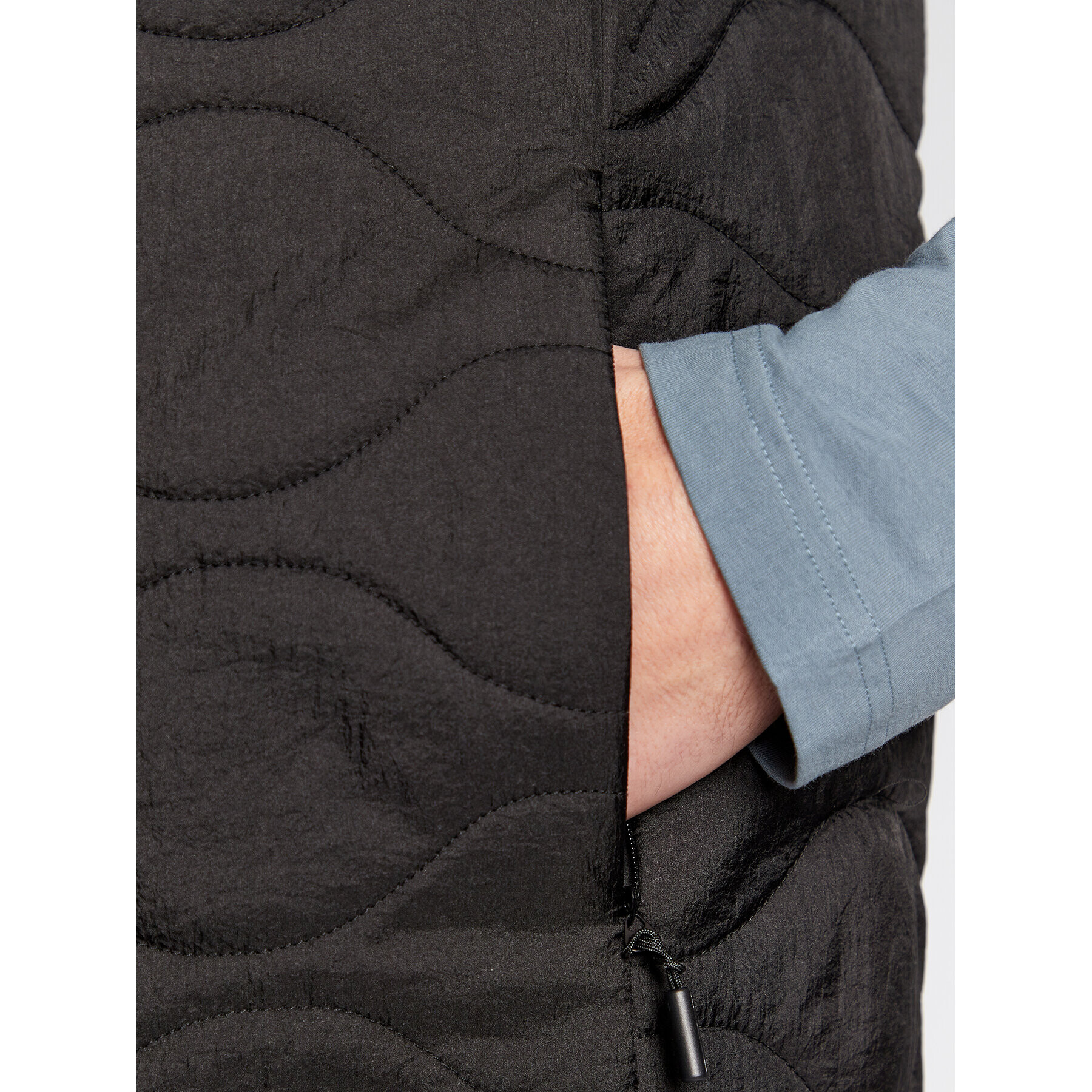 Calvin Klein Елек Crinkle Onion K10K110679 Черен Regular Fit - Pepit.bg