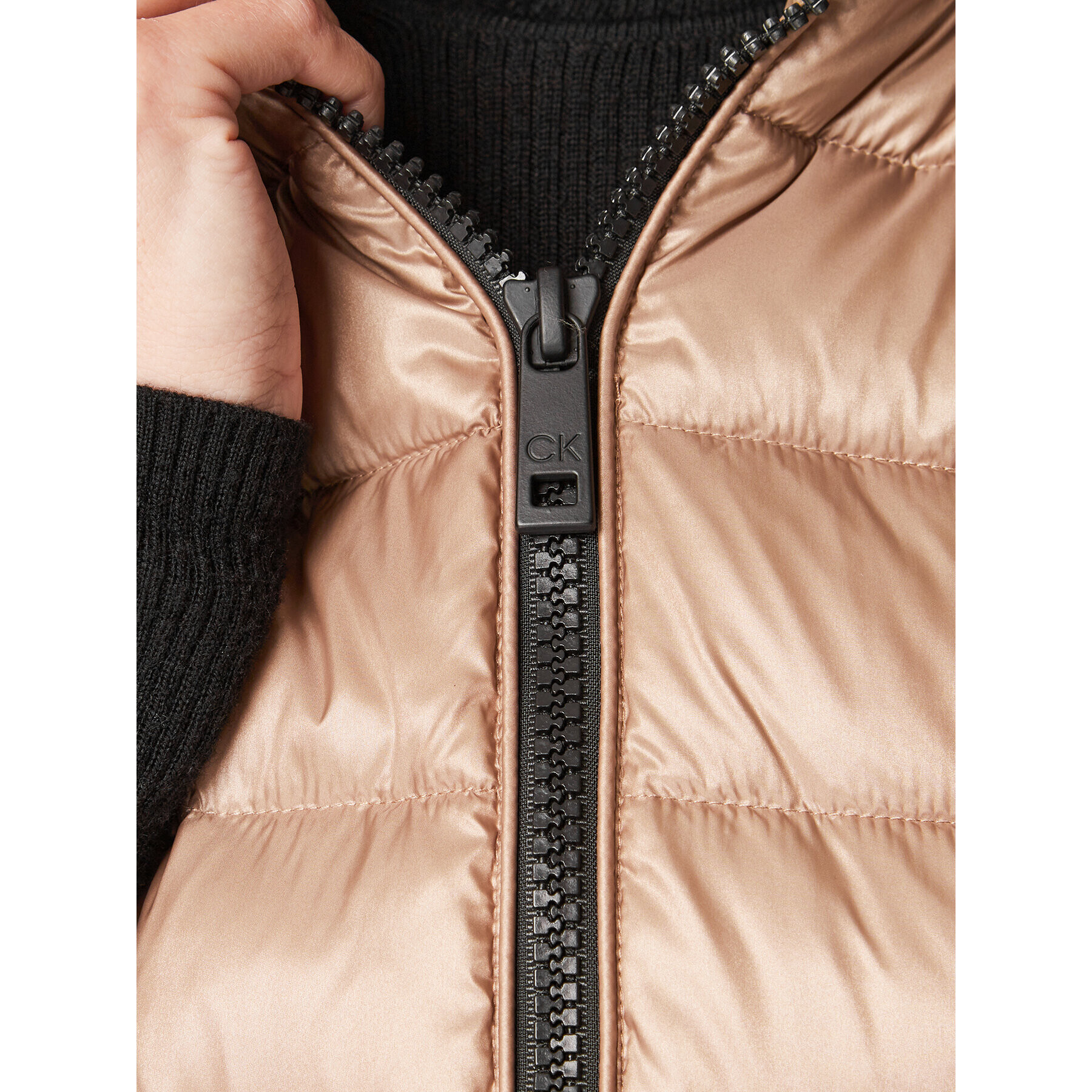 Calvin Klein Елек Essential K20K204694 Бежов Regular Fit - Pepit.bg