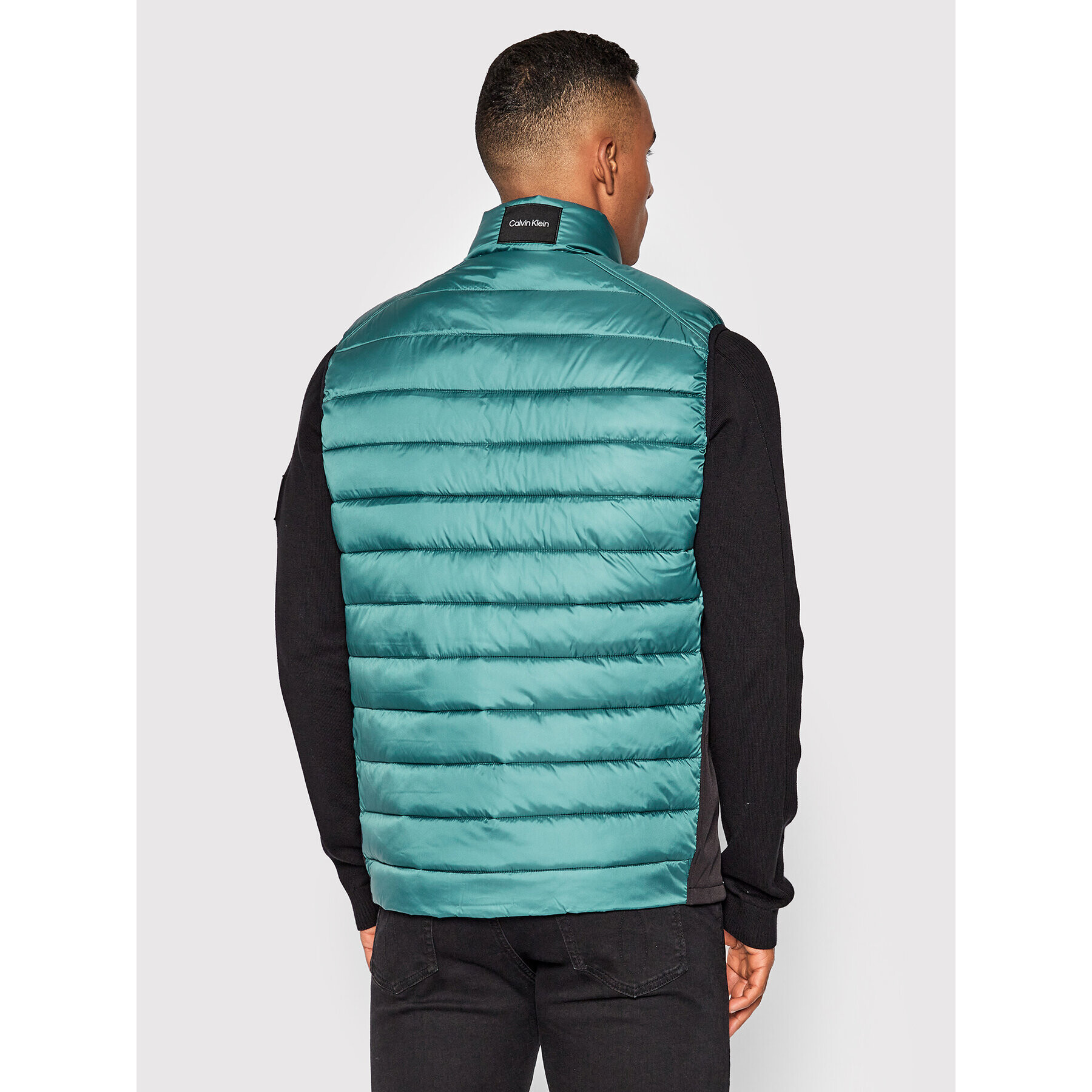 Calvin Klein Елек Side Logo K10K108292 Син Regular Fit - Pepit.bg