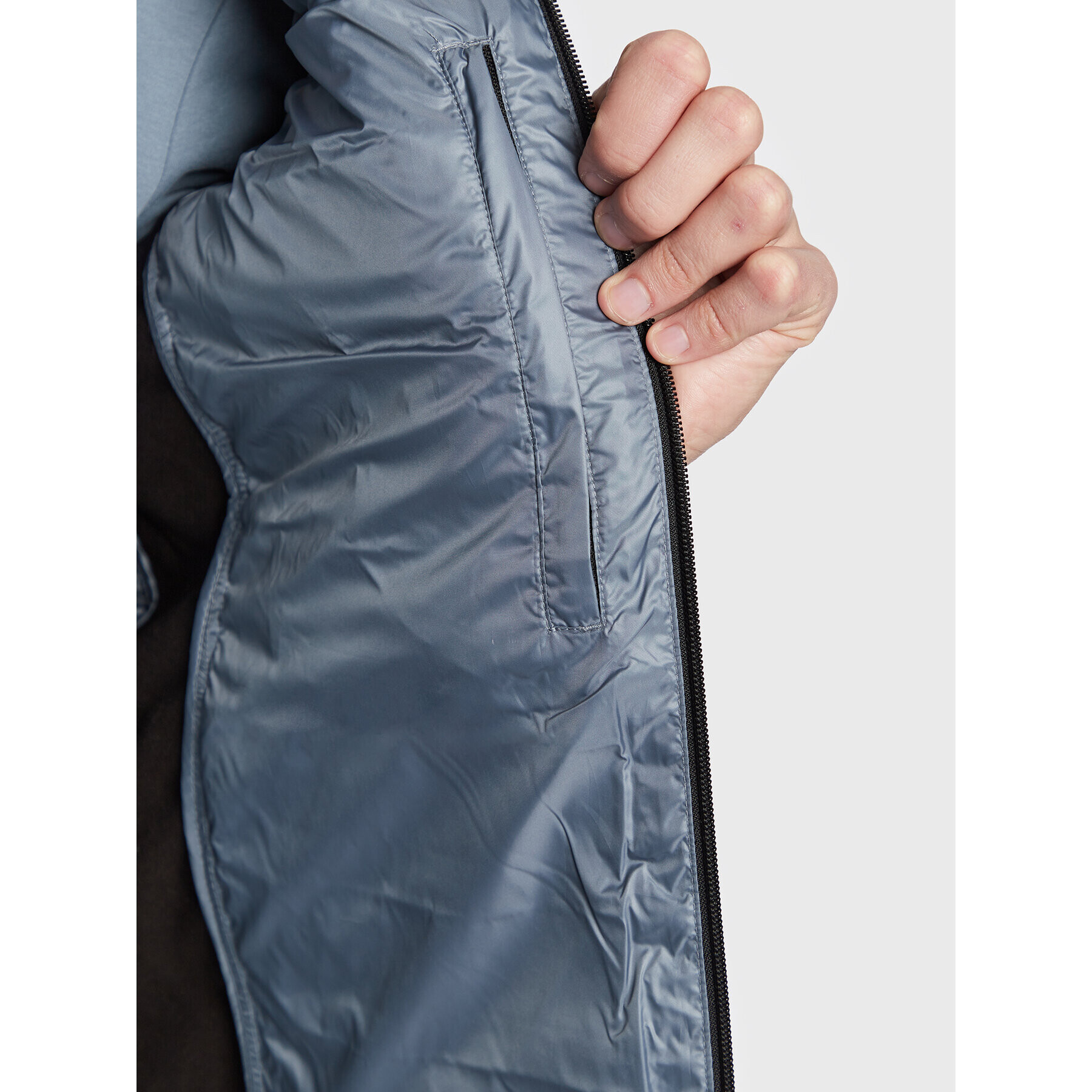 Calvin Klein Елек Side Logo K10K108292 Сив Regular Fit - Pepit.bg
