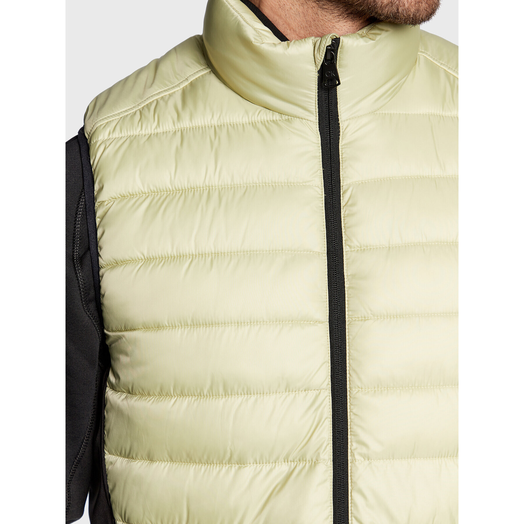 Calvin Klein Елек Side Logo K10K108292 Зелен Regular Fit - Pepit.bg