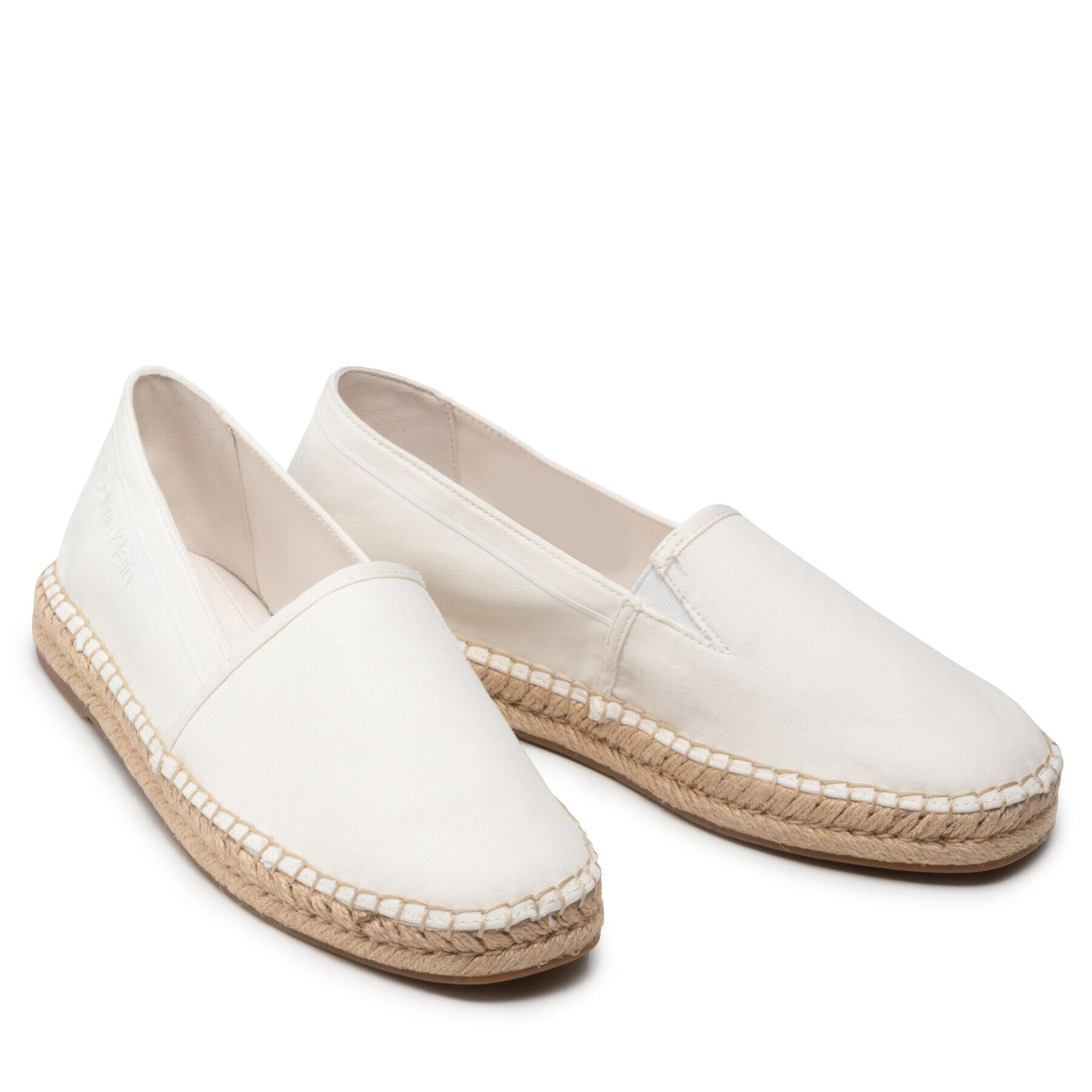 Calvin Klein Еспадрили Espadrille Cv HM0HM00539 Бял - Pepit.bg