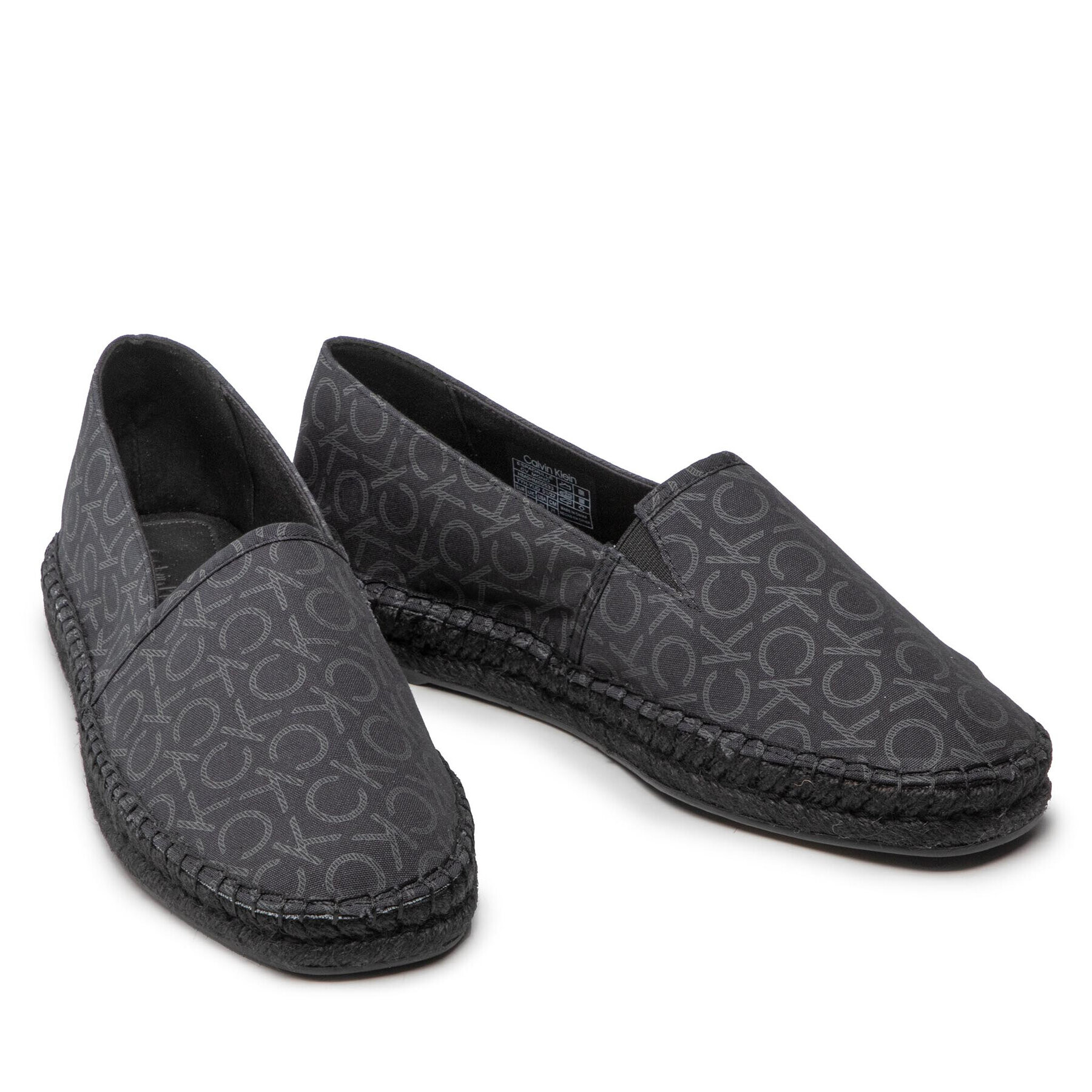 Calvin Klein Еспадрили Espadrille Cv Mono HM0HM00533 Черен - Pepit.bg
