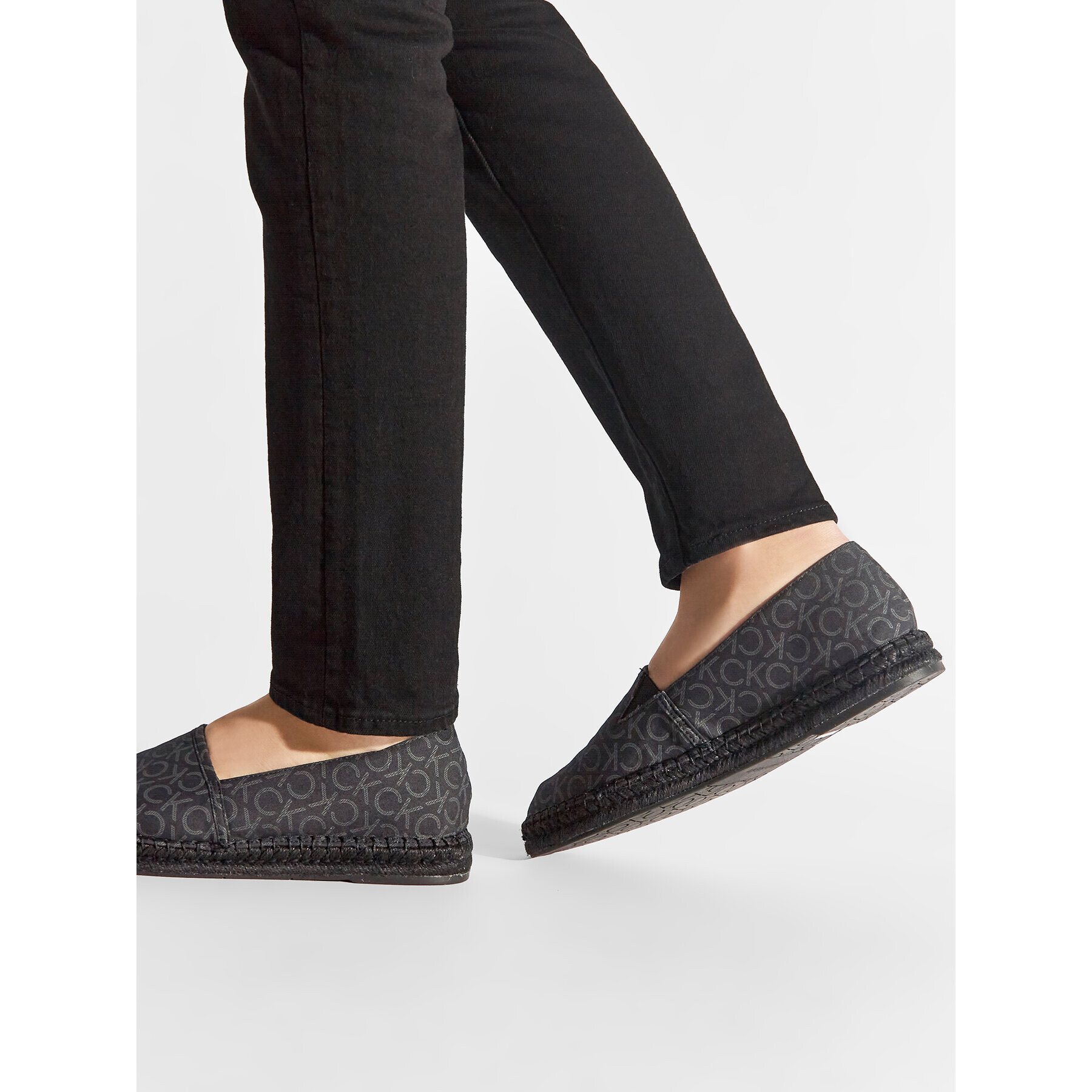 Calvin Klein Еспадрили Espadrille Cv Mono HM0HM00533 Черен - Pepit.bg