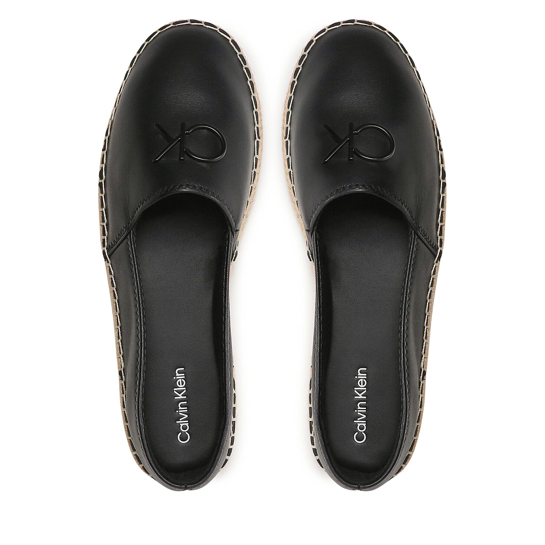 Calvin Klein Еспадрили Espadrille HW0HW01457 Черен - Pepit.bg