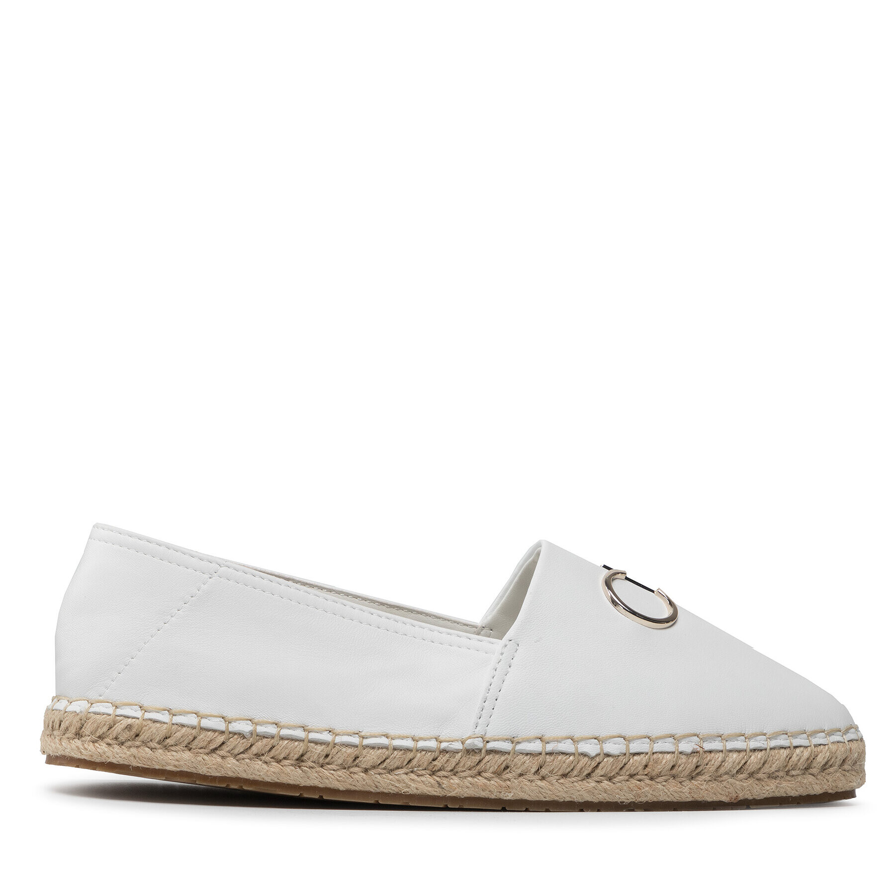 Calvin Klein Еспадрили Espadrille W/Hdw HW0HW00740 Бял - Pepit.bg