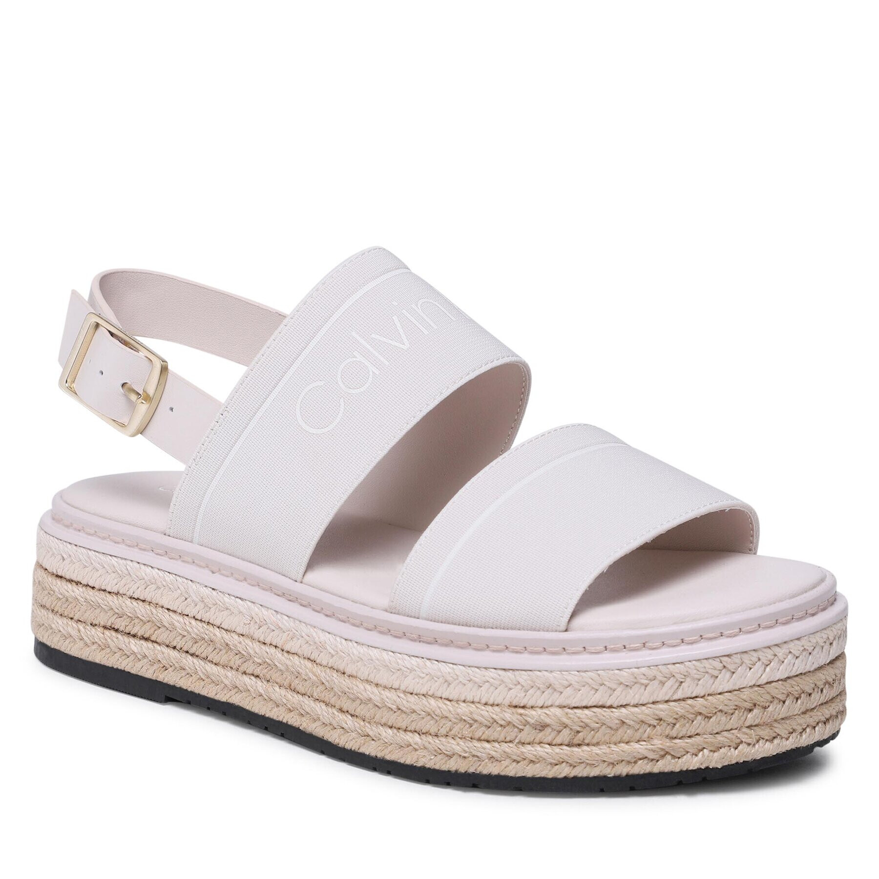 Calvin Klein Еспадрили Flatform Wedge HW0HW01497 Екрю - Pepit.bg