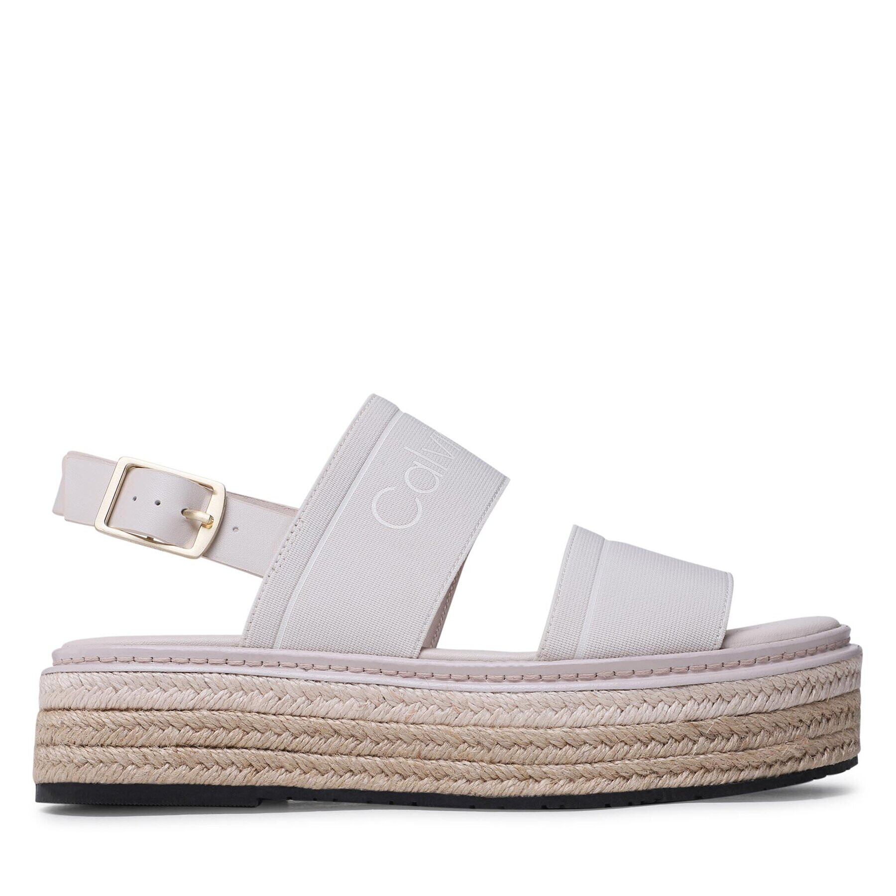 Calvin Klein Еспадрили Flatform Wedge HW0HW01497 Екрю - Pepit.bg