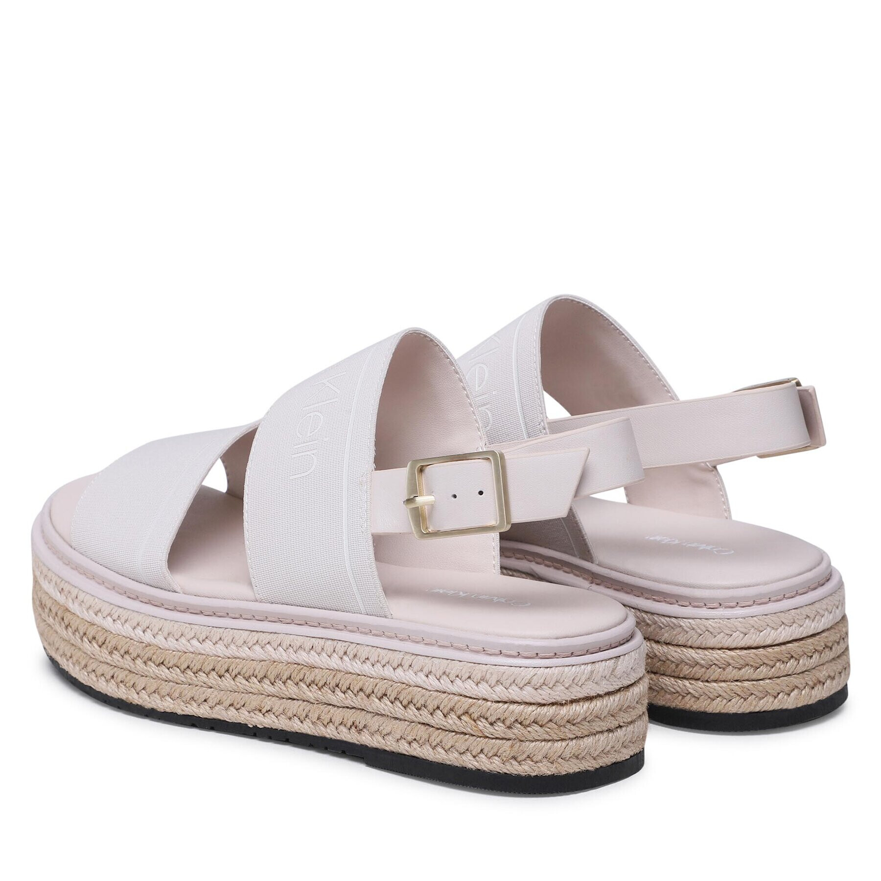 Calvin Klein Еспадрили Flatform Wedge HW0HW01497 Екрю - Pepit.bg