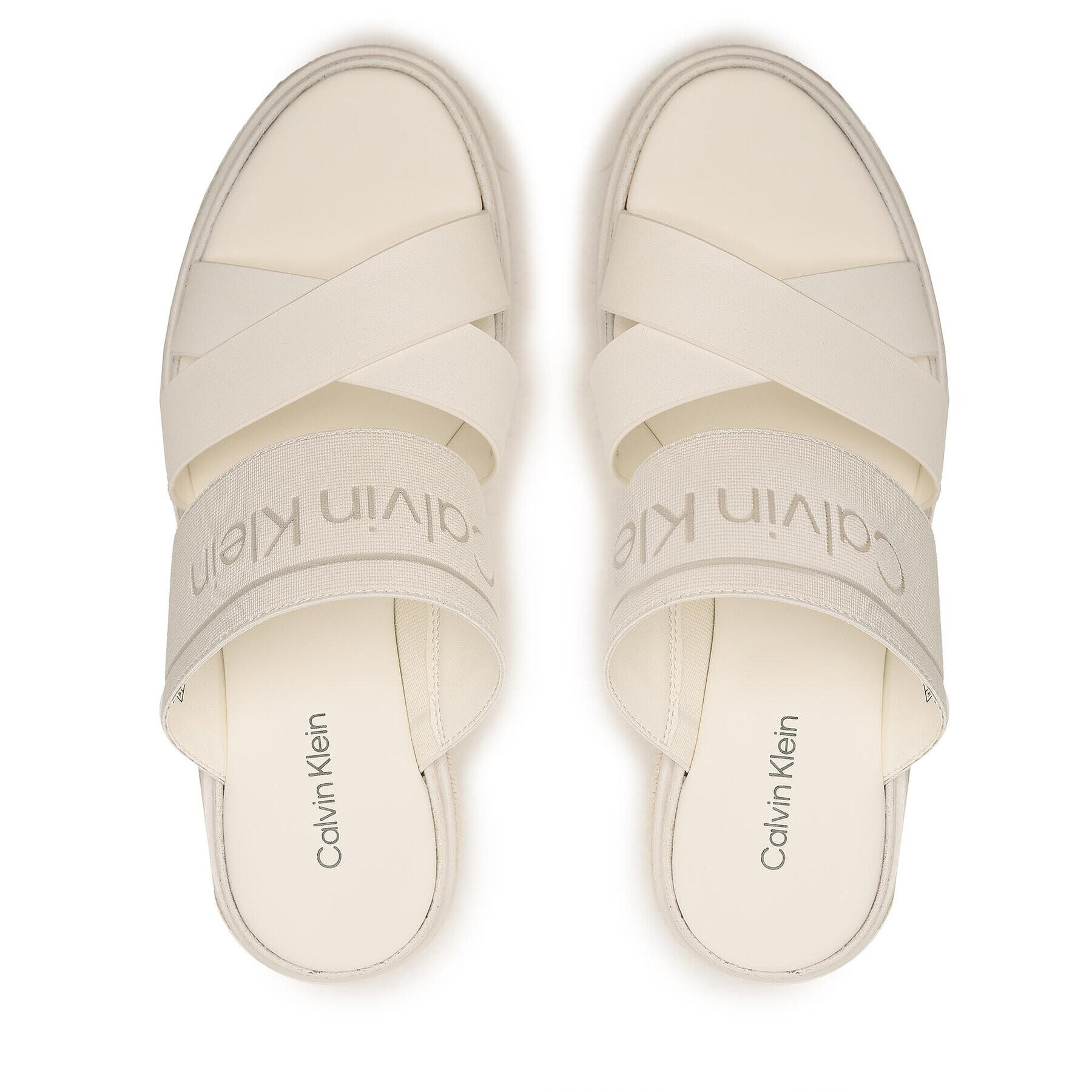 Calvin Klein Еспадрили Wedge 50Hh HW0HW01498 Бял - Pepit.bg