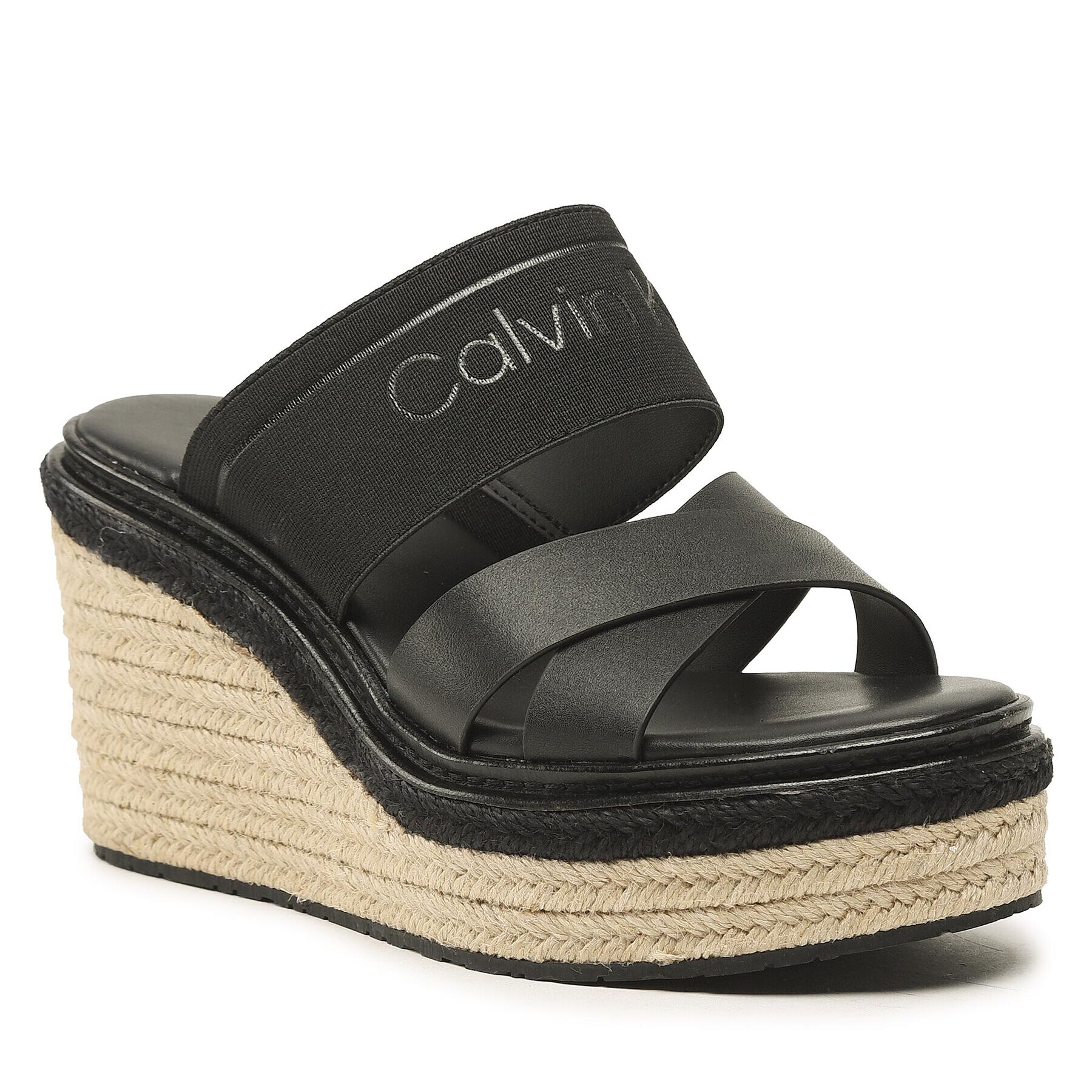 Calvin Klein Еспадрили Wedge 50Hh HW0HW01498 Черен - Pepit.bg