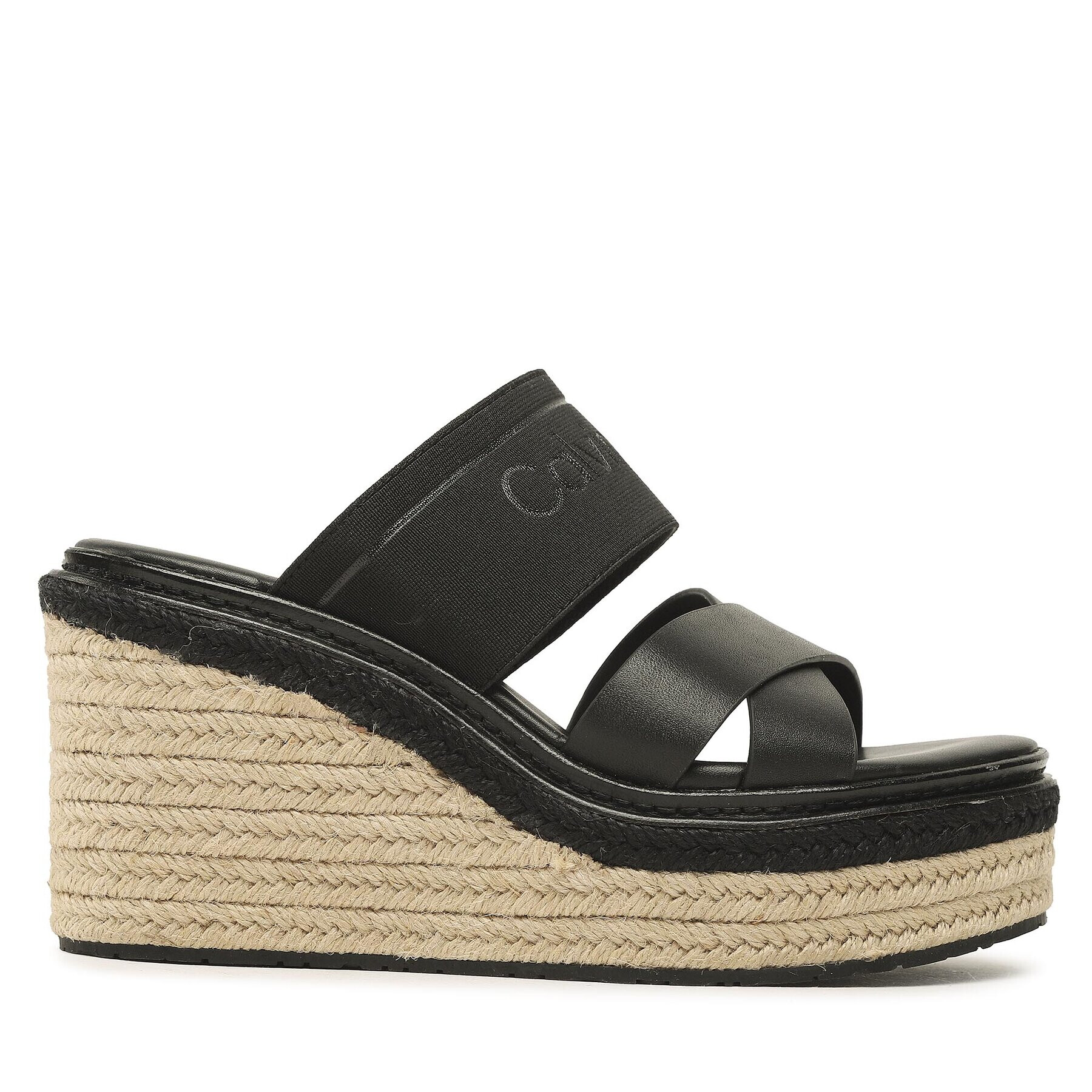 Calvin Klein Еспадрили Wedge 50Hh HW0HW01498 Черен - Pepit.bg