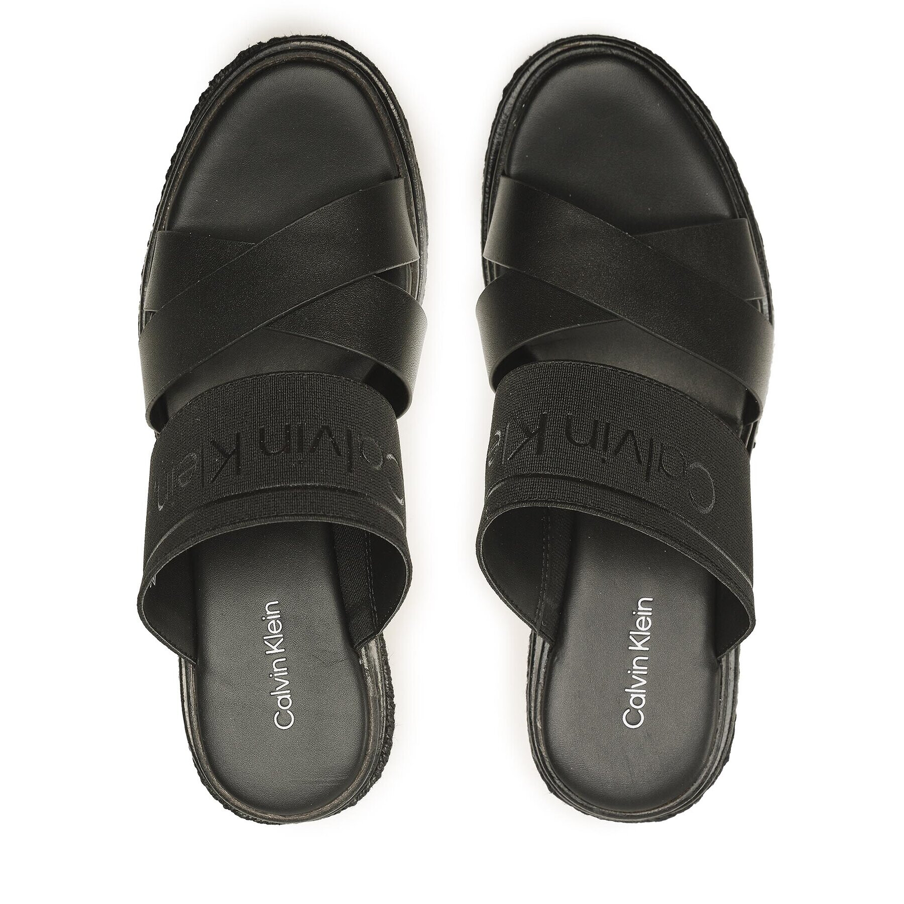 Calvin Klein Еспадрили Wedge 50Hh HW0HW01498 Черен - Pepit.bg