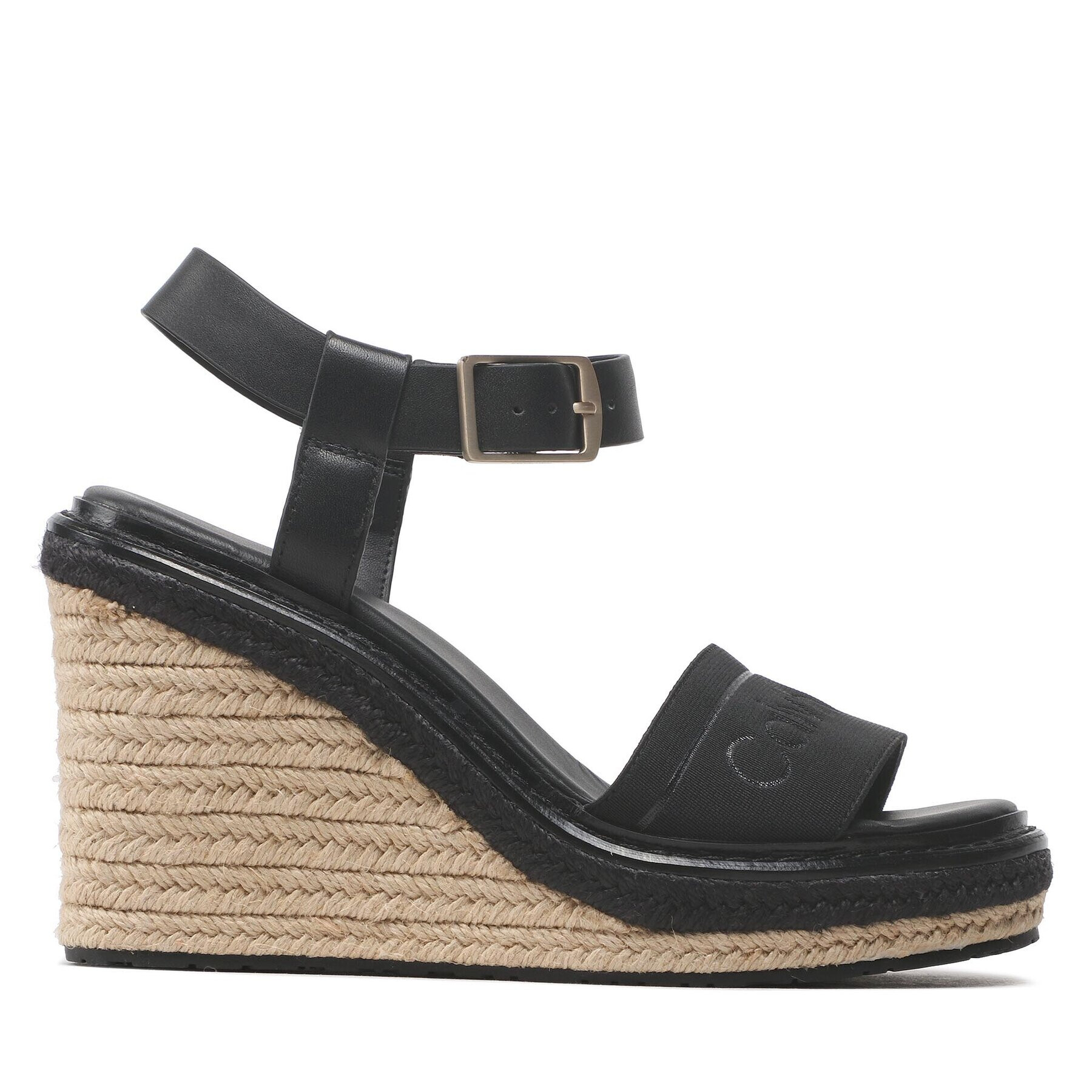 Calvin Klein Еспадрили Wedge 70HH HW0HW01499 Черен - Pepit.bg