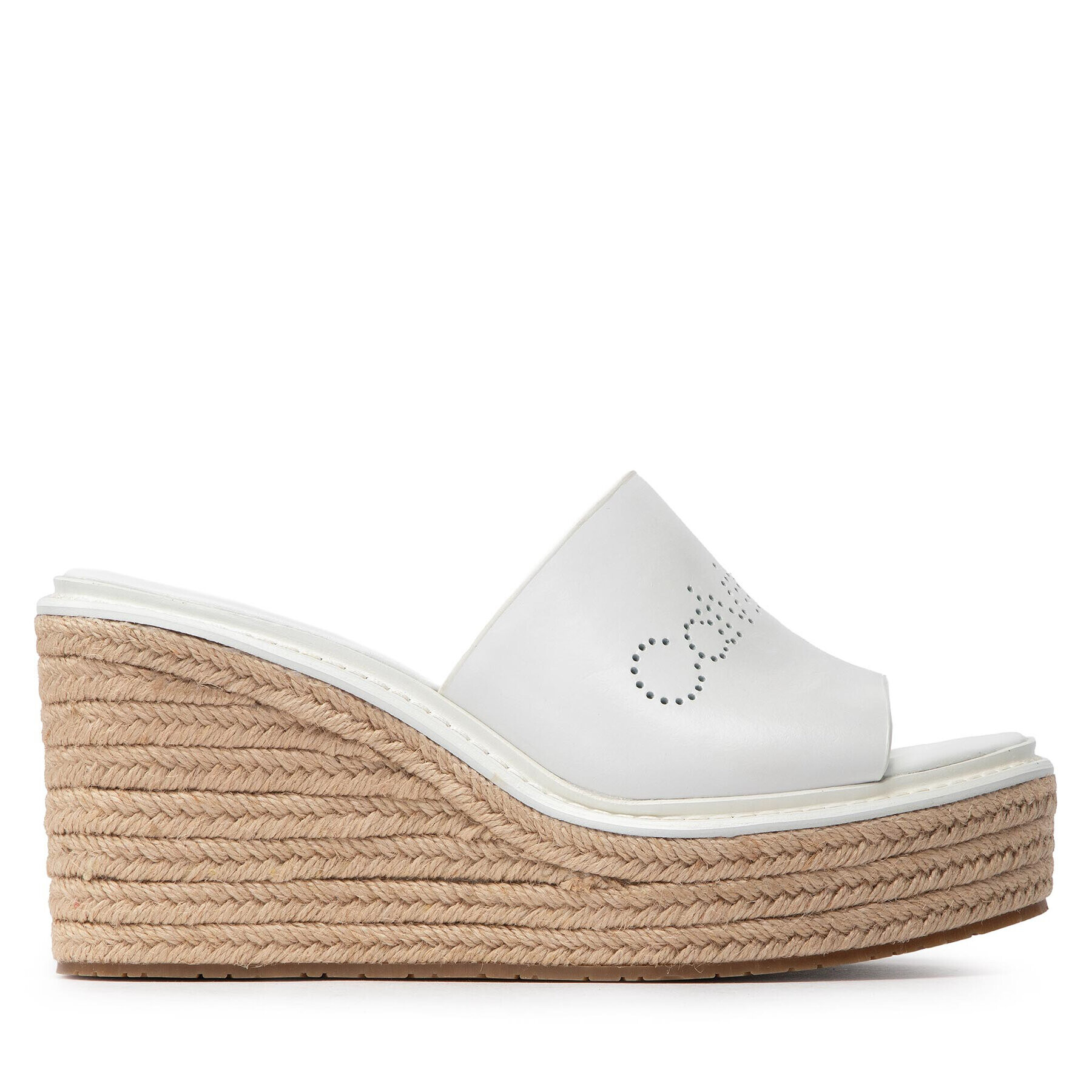 Calvin Klein Еспадрили Wedge Mule 50 Perf HW0HW00820 Бял - Pepit.bg
