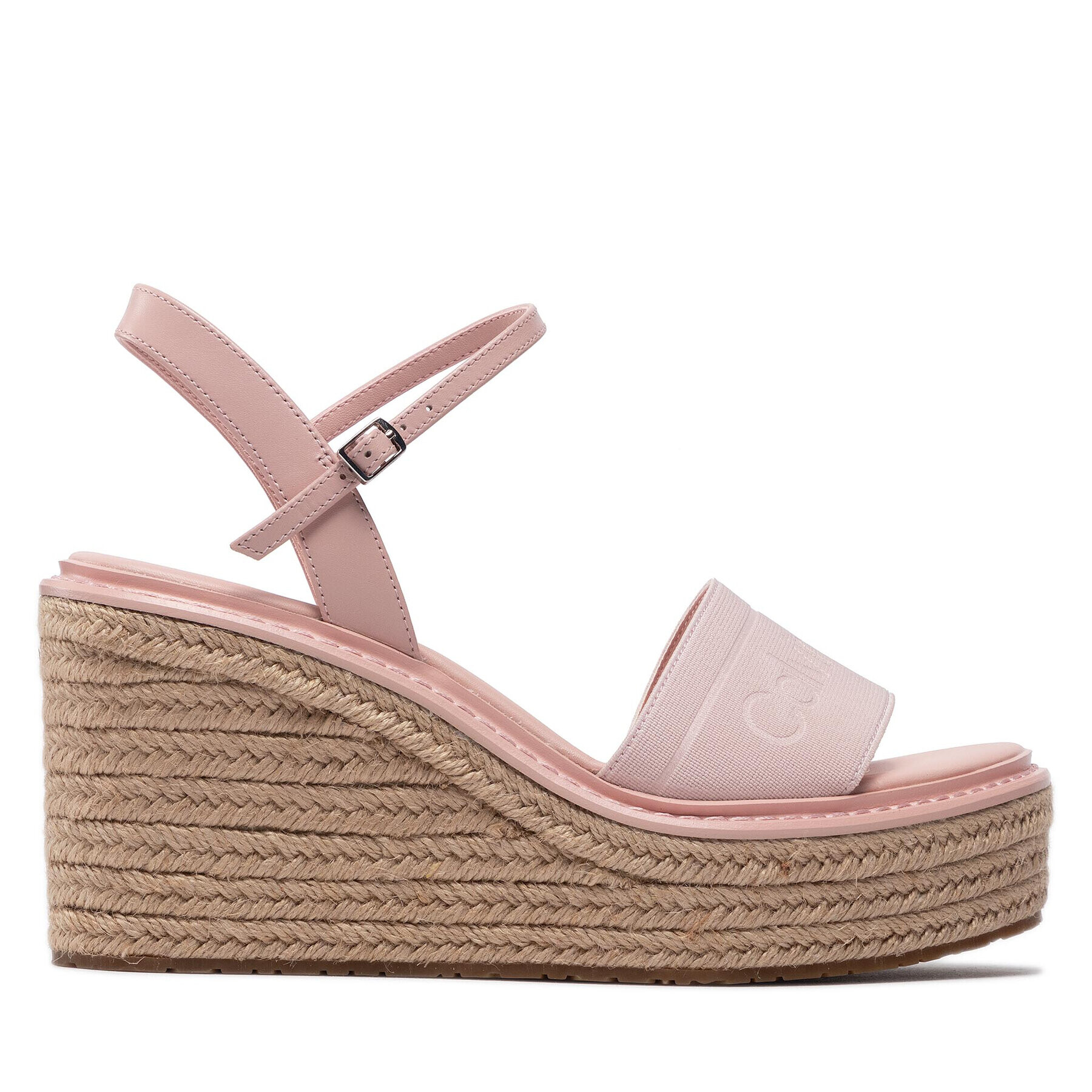 Calvin Klein Еспадрили Wedge Sndl 50 He HW0HW00689 Розов - Pepit.bg