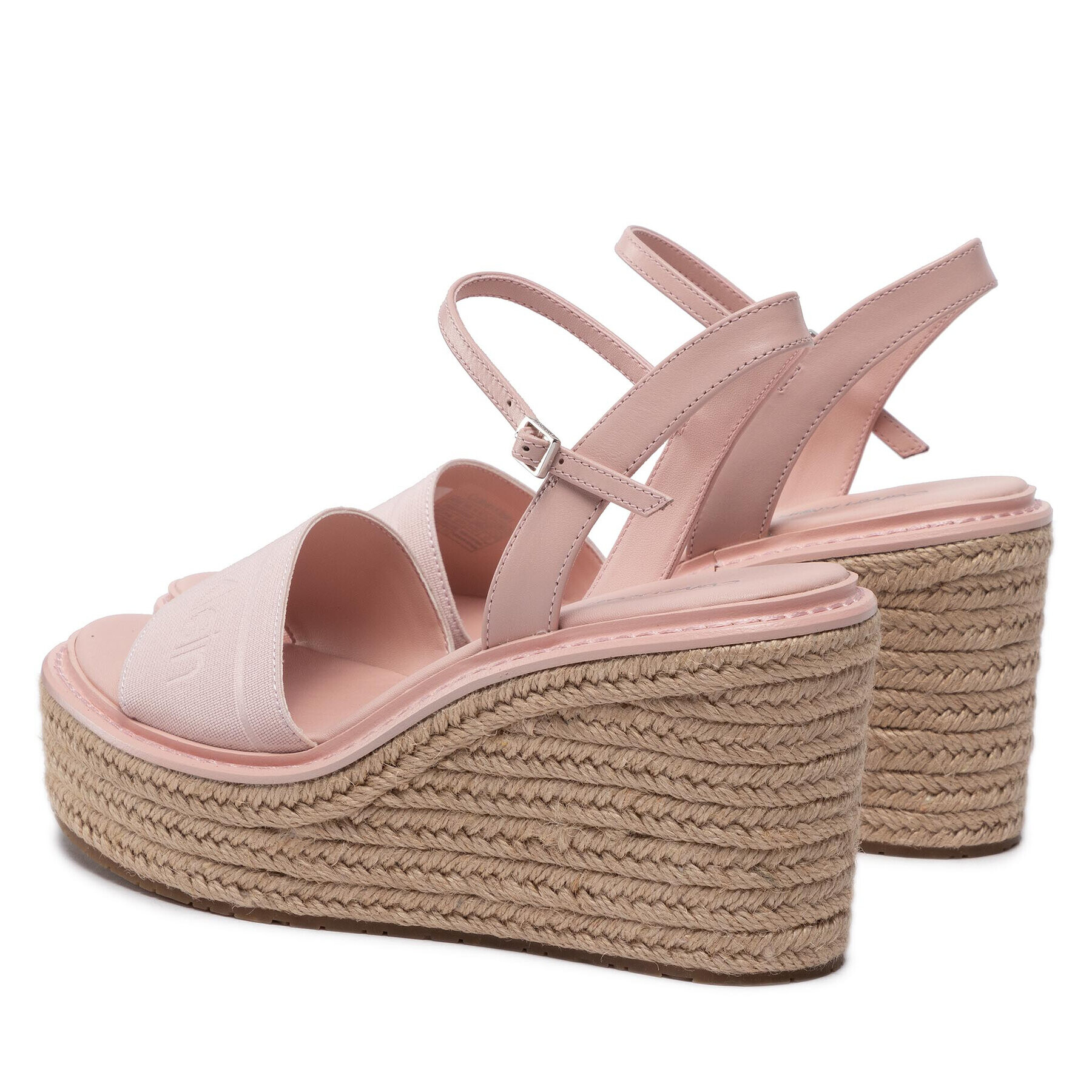 Calvin Klein Еспадрили Wedge Sndl 50 He HW0HW00689 Розов - Pepit.bg